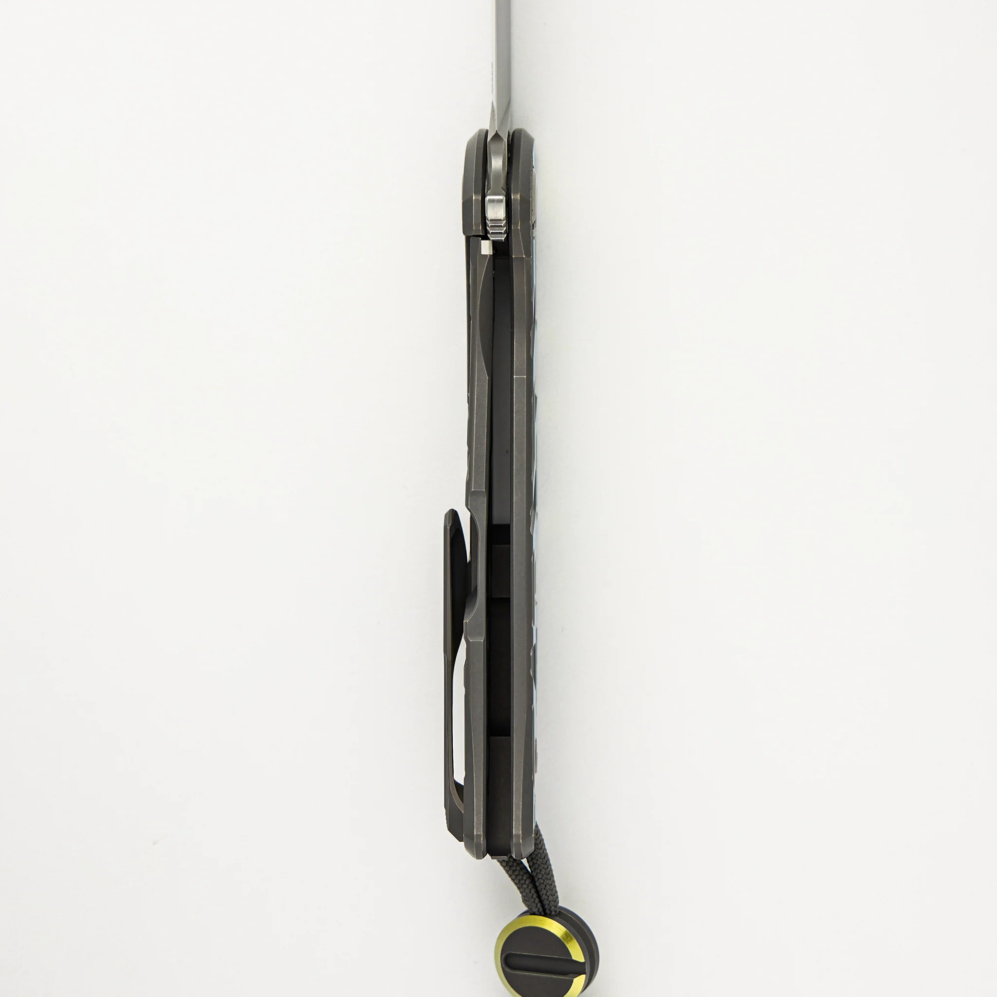 F95 T Pattern Gen 4 β Blade Show Edition β Grey-Yellow Ano Titanium Handle β M390 Blade β MRBS - Image 6