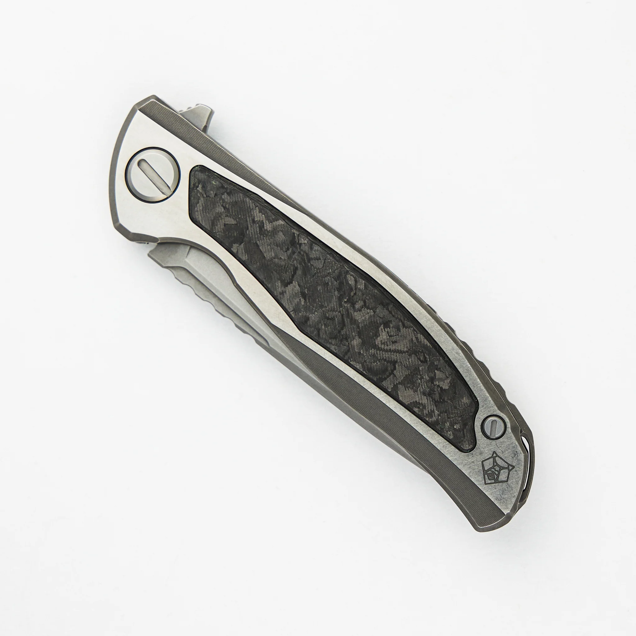 F95NL Gen. 5 - M390 Blade - Titanium Handle - Black TechnoCarbo Inlays - MRBS - Image 3