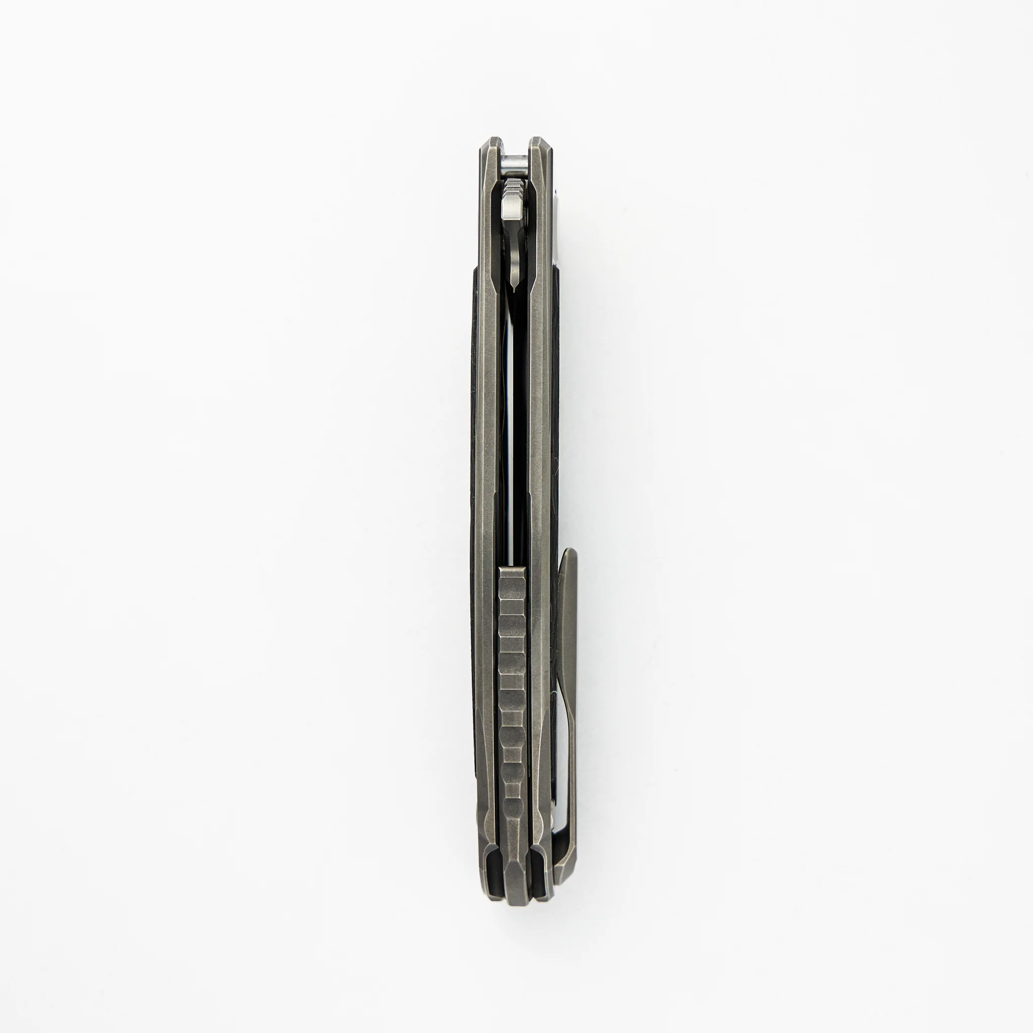 F95NL Gen. 5 - M390 Blade - Titanium Handle - Black TechnoCarbo Inlays - MRBS - Image 7
