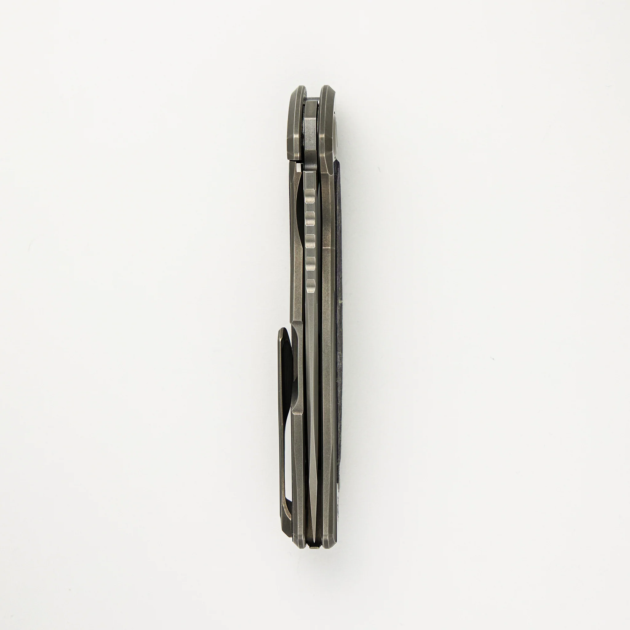 F95NL Gen. 5 - M390 Blade - Titanium Handle - Purple TechnoCarbo Inlays - MRBS - Image 5
