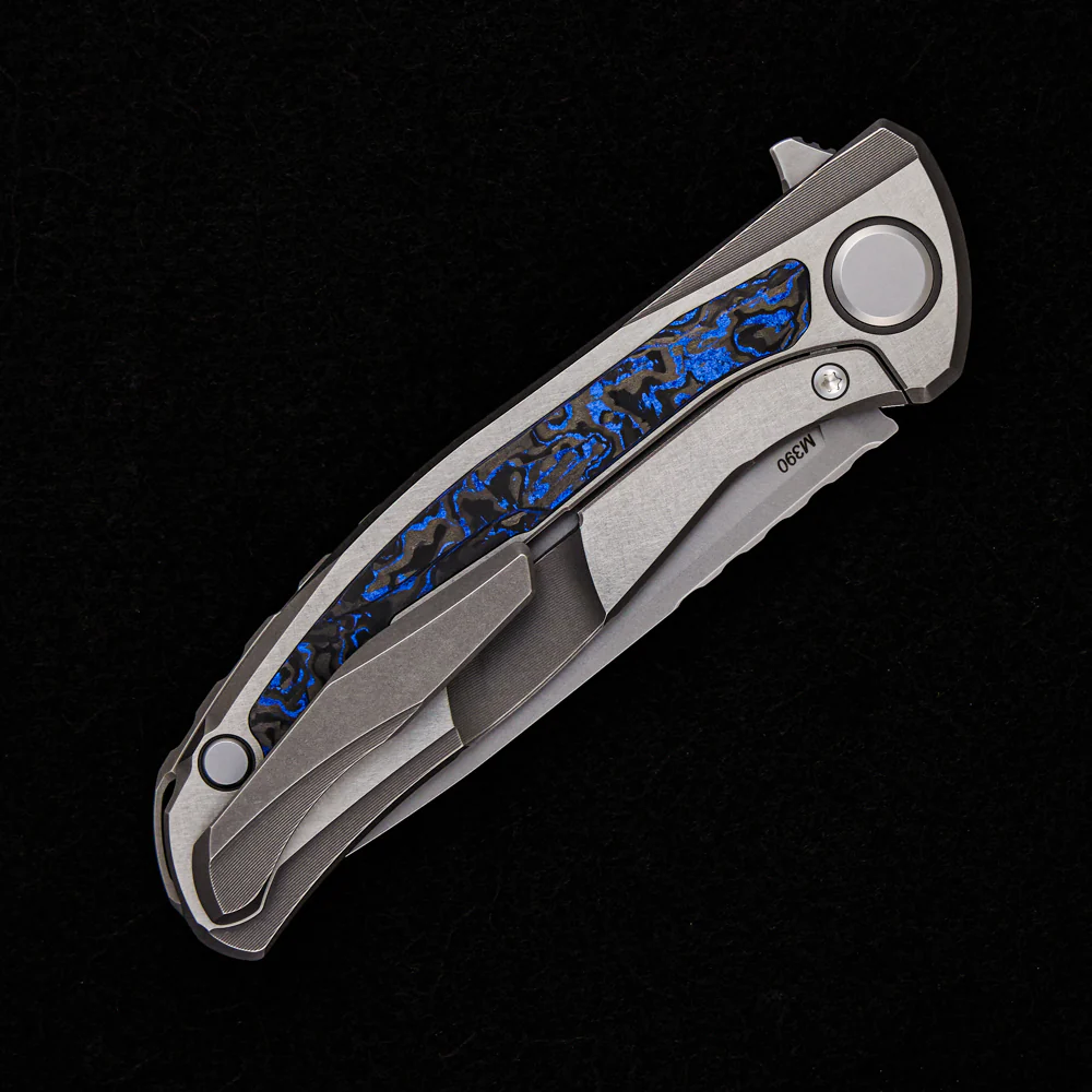 HATI GEN 3 – M390 BLADE – BLUE TECHNOCARBO – MRBS - Image 5