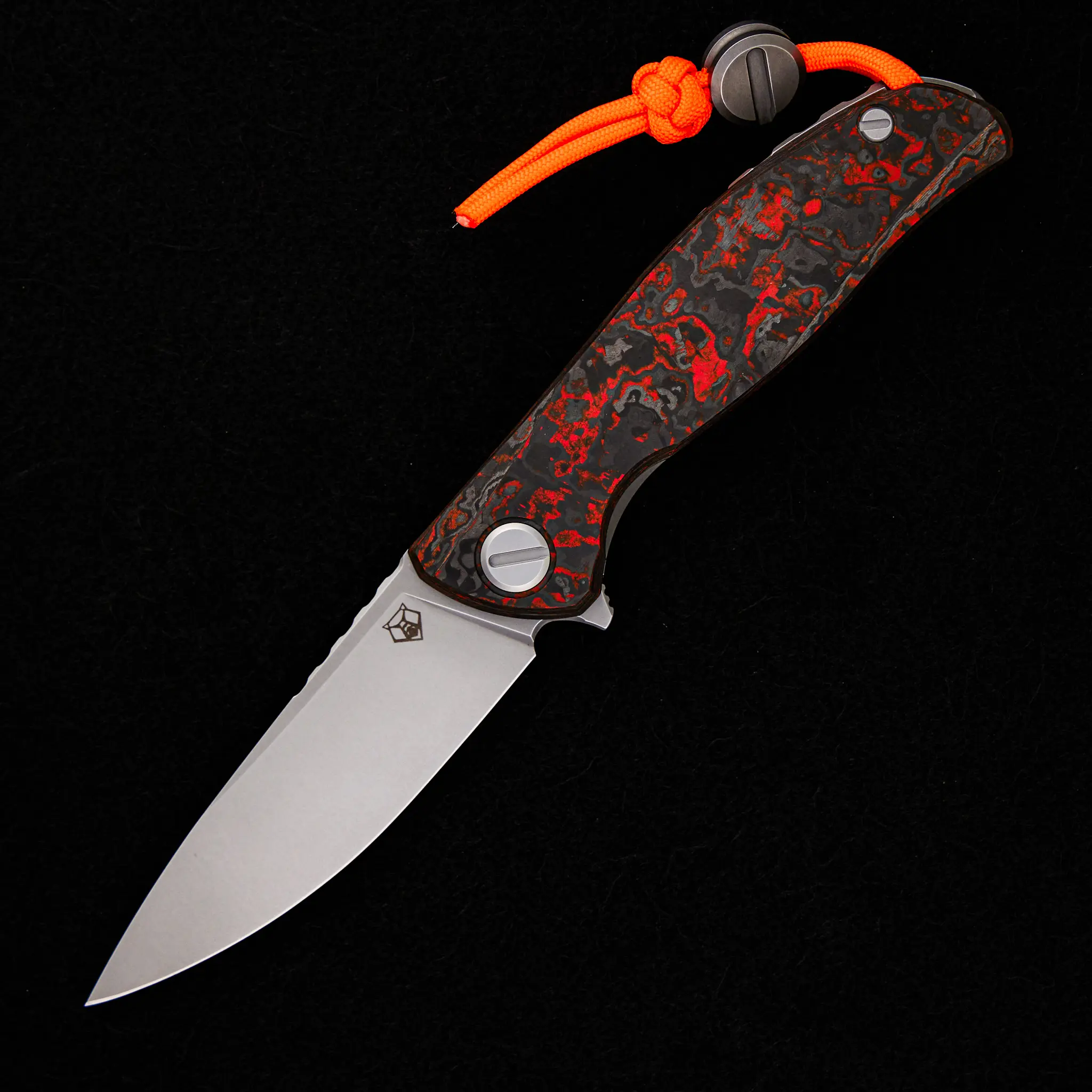 HATI HALLOWEEN EDITION β M390 BLADE β TITANIUM/ORANGE TECHNOCARBO W/ LUMINOFOR HANDLE β MRBS