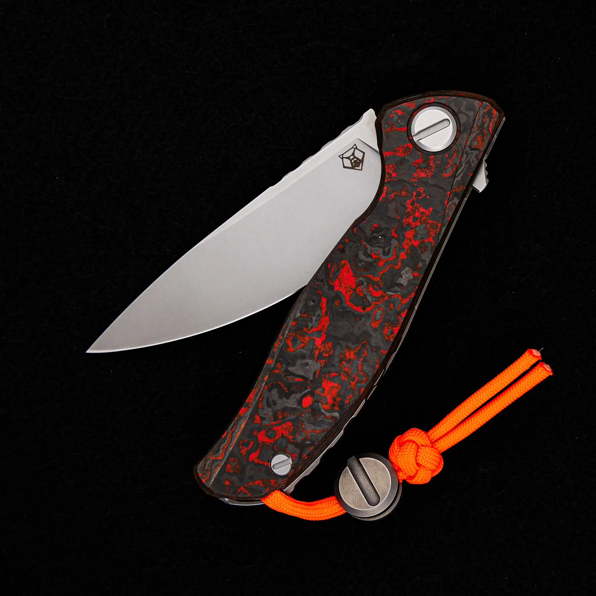 HATI HALLOWEEN EDITION β M390 BLADE β TITANIUM/ORANGE TECHNOCARBO W/ LUMINOFOR HANDLE β MRBS - Image 3