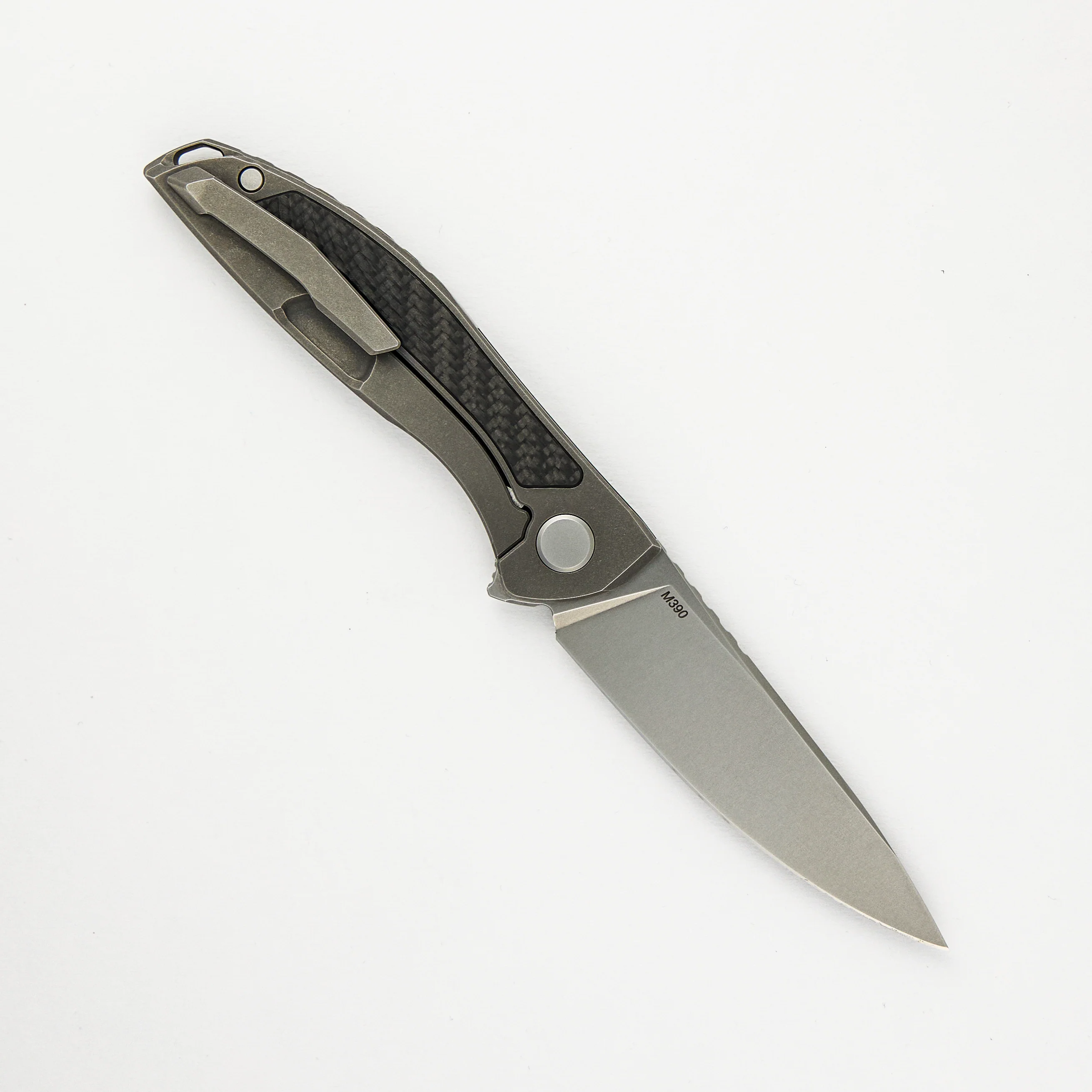 Hation Zero - M390 Blade -Carbon Fiber/Titanium Handle - MRBS - Image 2