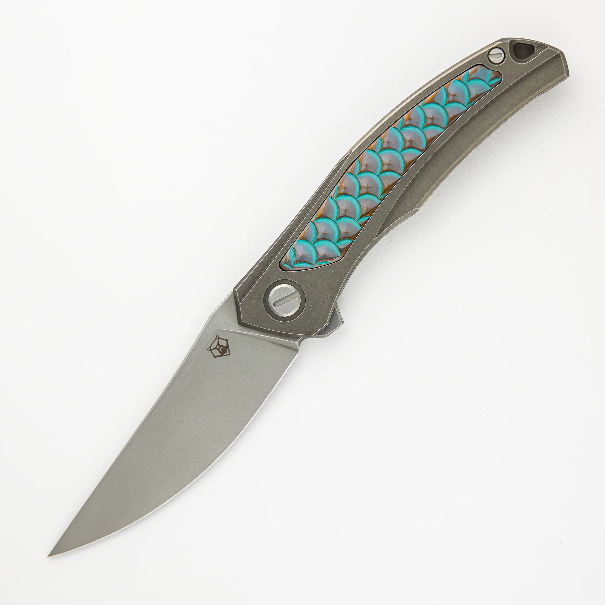 Shirogorov Knives / John Barker Quantum “Dragon” – Cromax PM Blade – MRBS - Image 2