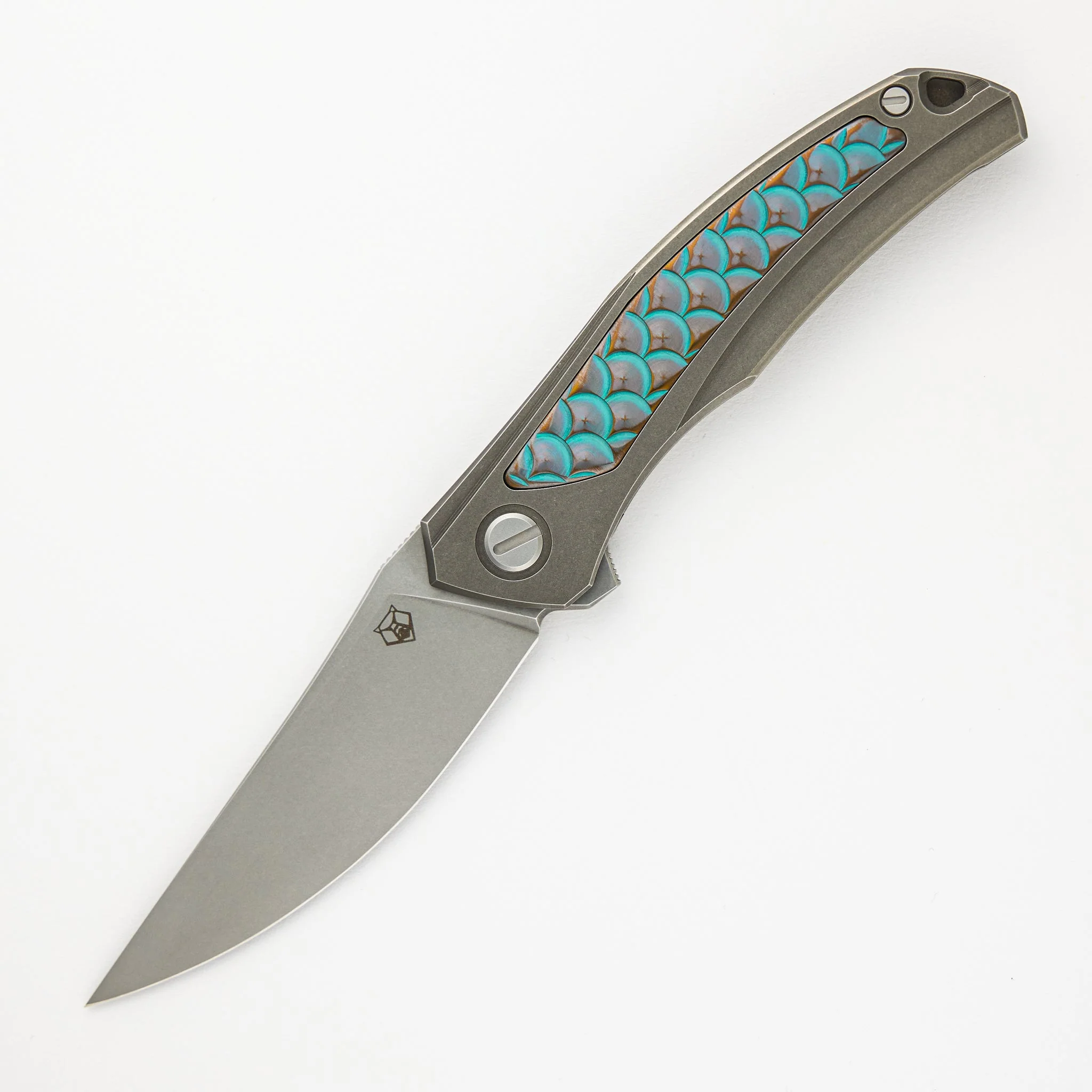 Shirogorov Knives / John Barker Quantum “Dragon” – Cromax PM Blade – MRBS - Completed - Image 2