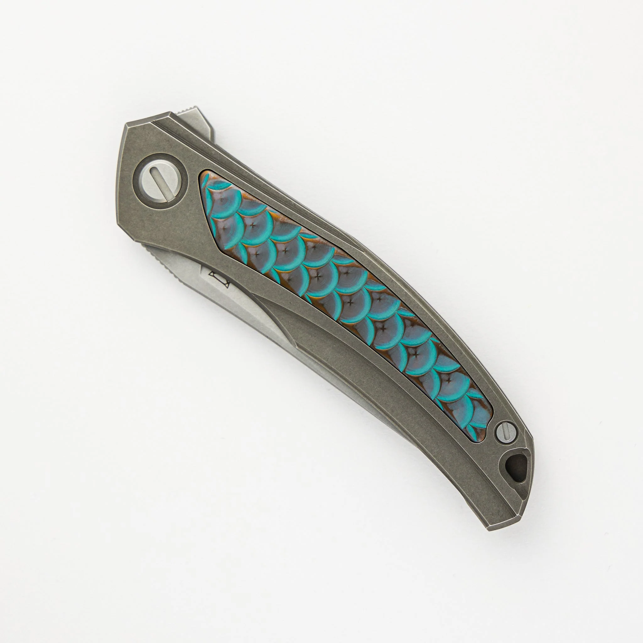 Shirogorov Knives / John Barker Quantum “Dragon” – Cromax PM Blade – MRBS - Completed - Image 4