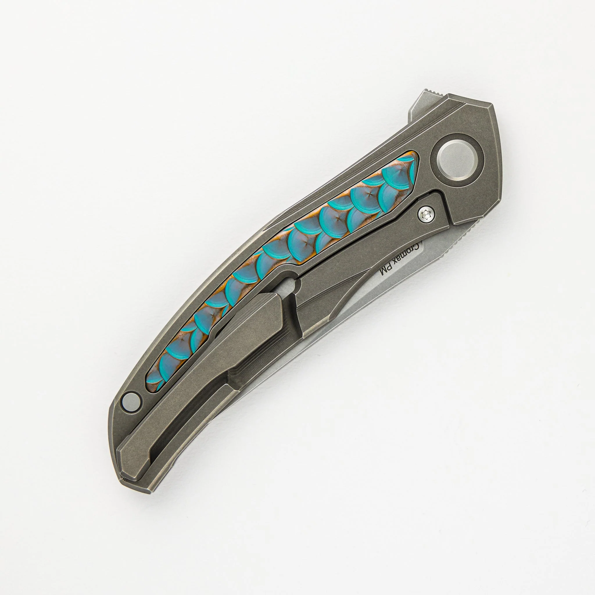 Shirogorov Knives / John Barker Quantum “Dragon” – Cromax PM Blade – MRBS - Completed - Image 5