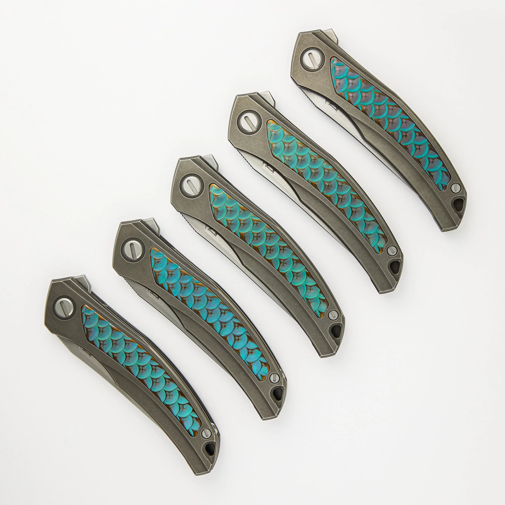 Shirogorov Knives / John Barker Quantum “Dragon” – Cromax PM Blade – MRBS - Completed - Image 9