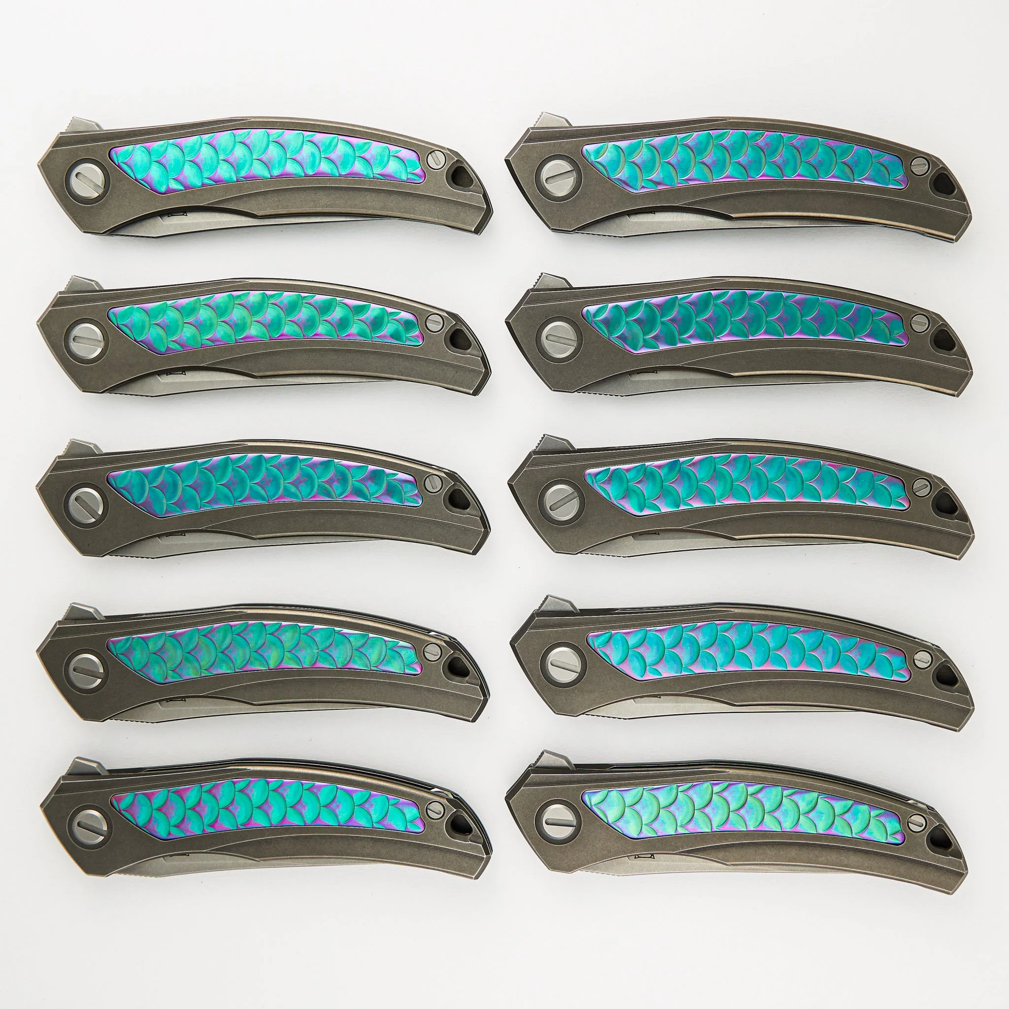 Shirogorov Knives / John Barker Quantum “Dragon” – Cromax PM Blade – MRBS - Completed - Image 11