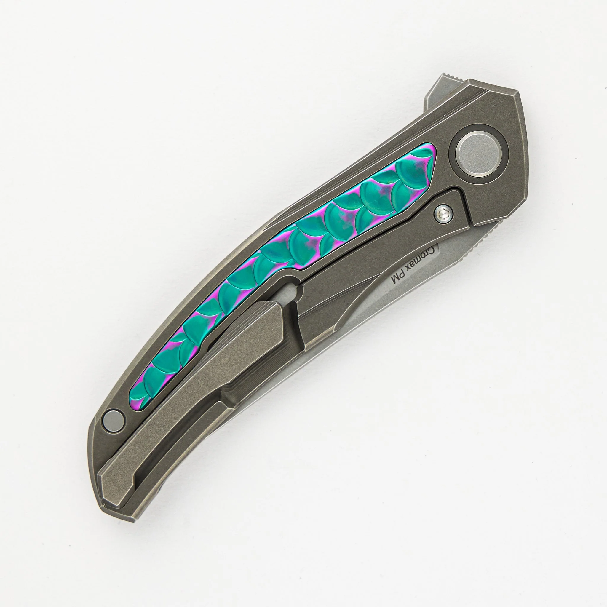 Shirogorov Knives / John Barker Quantum “Dragon” – Cromax PM Blade – MRBS - Completed - Image 5