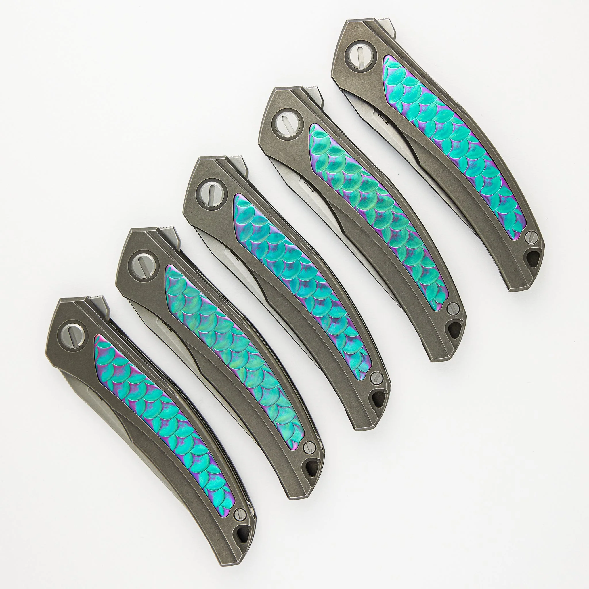 Shirogorov Knives / John Barker Quantum “Dragon” – Cromax PM Blade – MRBS - Completed - Image 9