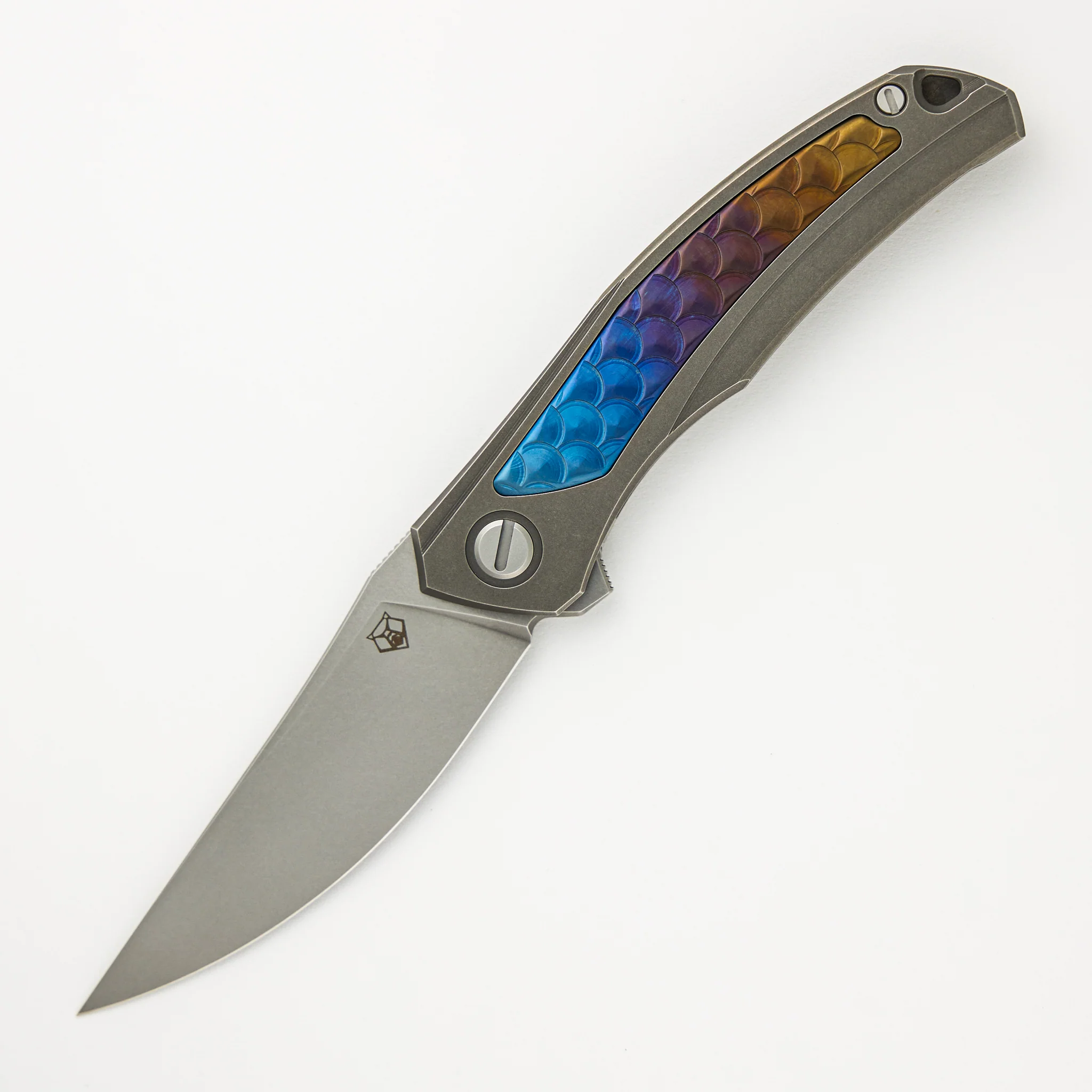 Shirogorov Knives / John Barker Quantum Dragon "Spectrum" – Cromax PM Blade – MRBS - Completed - Image 2