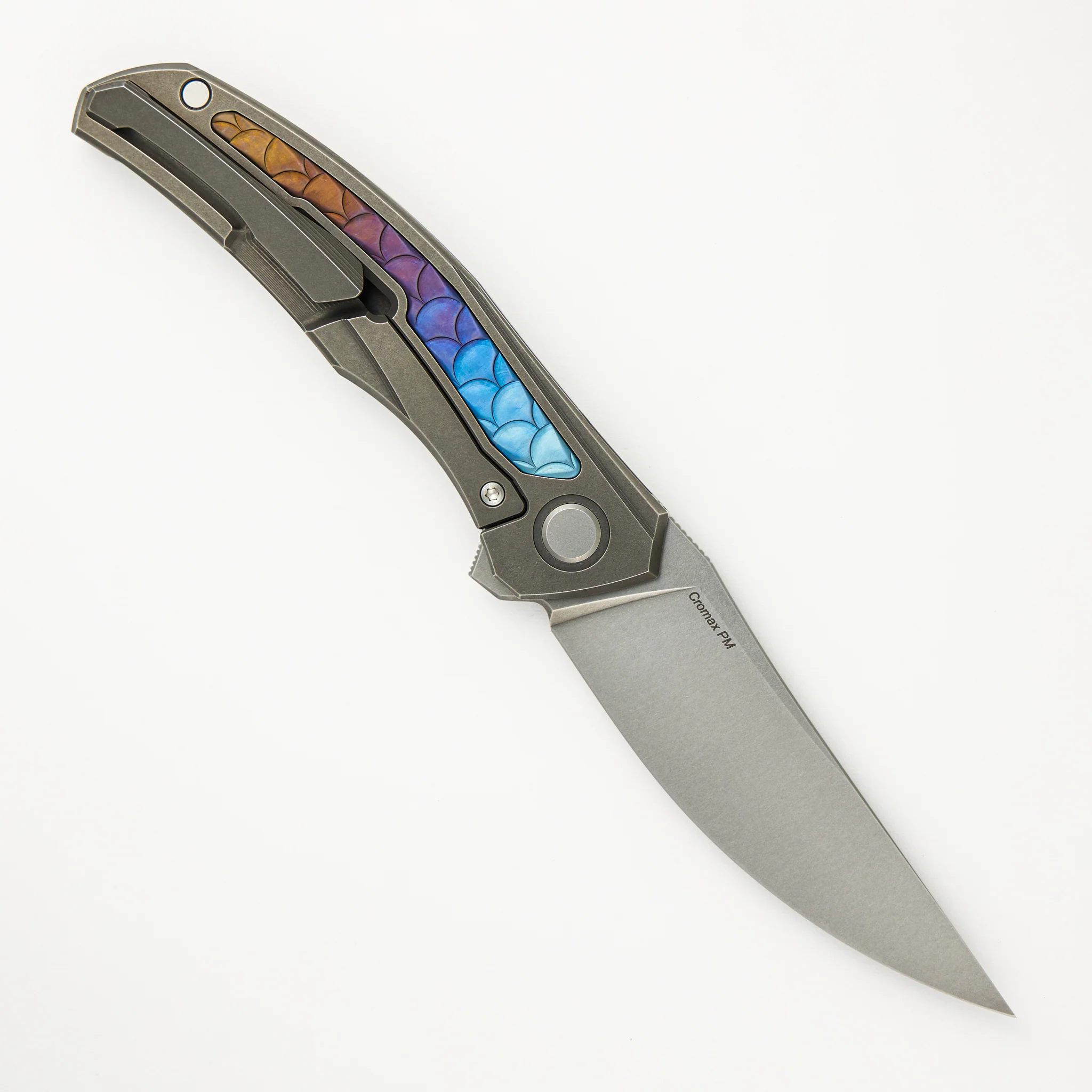 Shirogorov Knives / John Barker Quantum Dragon "Spectrum" – Cromax PM Blade – MRBS - Completed - Image 3