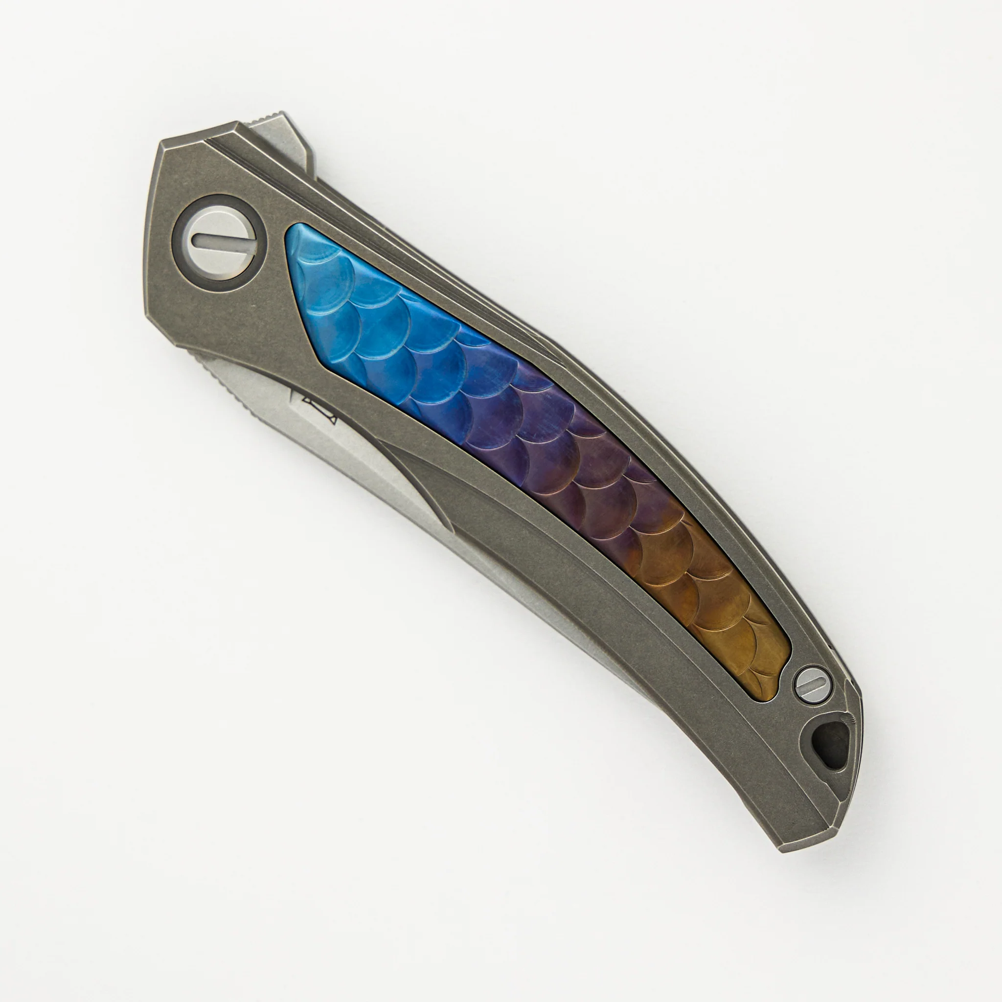 Shirogorov Knives / John Barker Quantum Dragon "Spectrum" – Cromax PM Blade – MRBS - Completed - Image 4