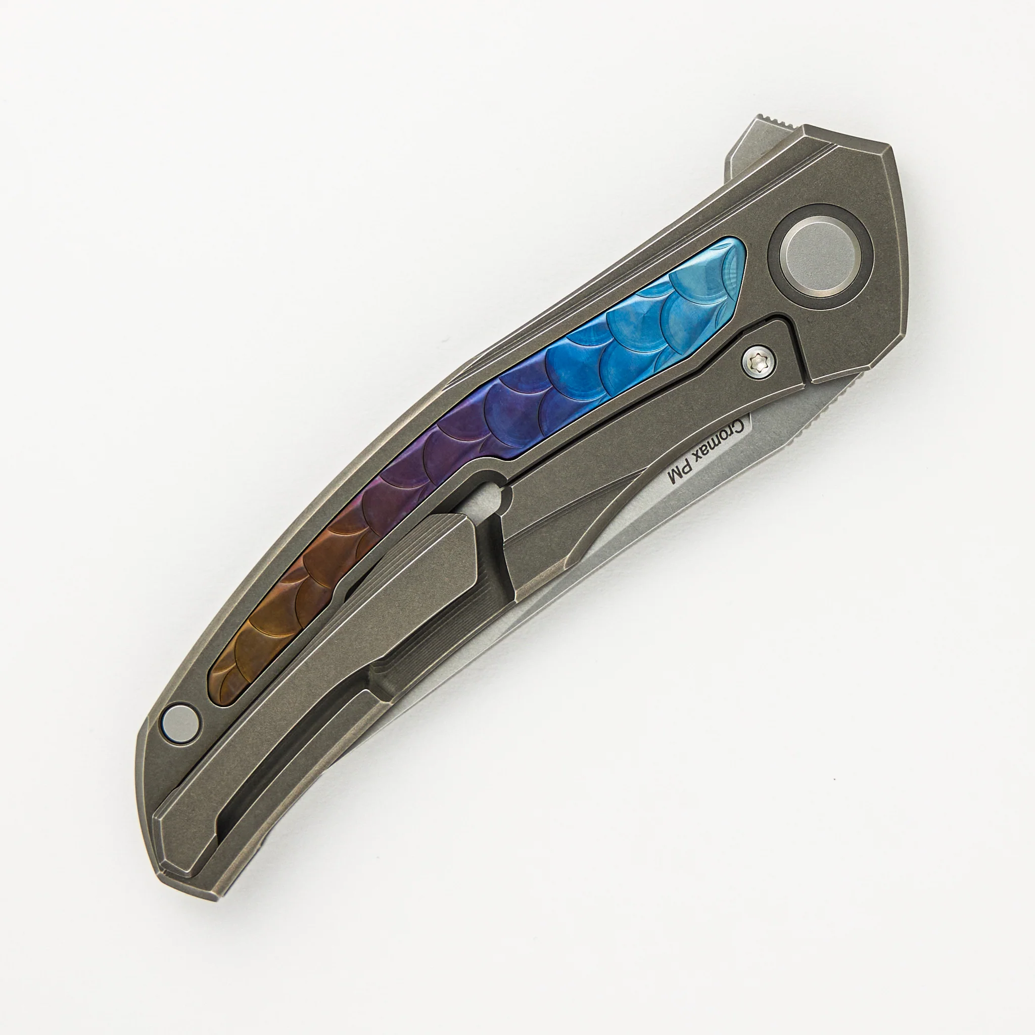 Shirogorov Knives / John Barker Quantum Dragon "Spectrum" – Cromax PM Blade – MRBS - Completed - Image 5