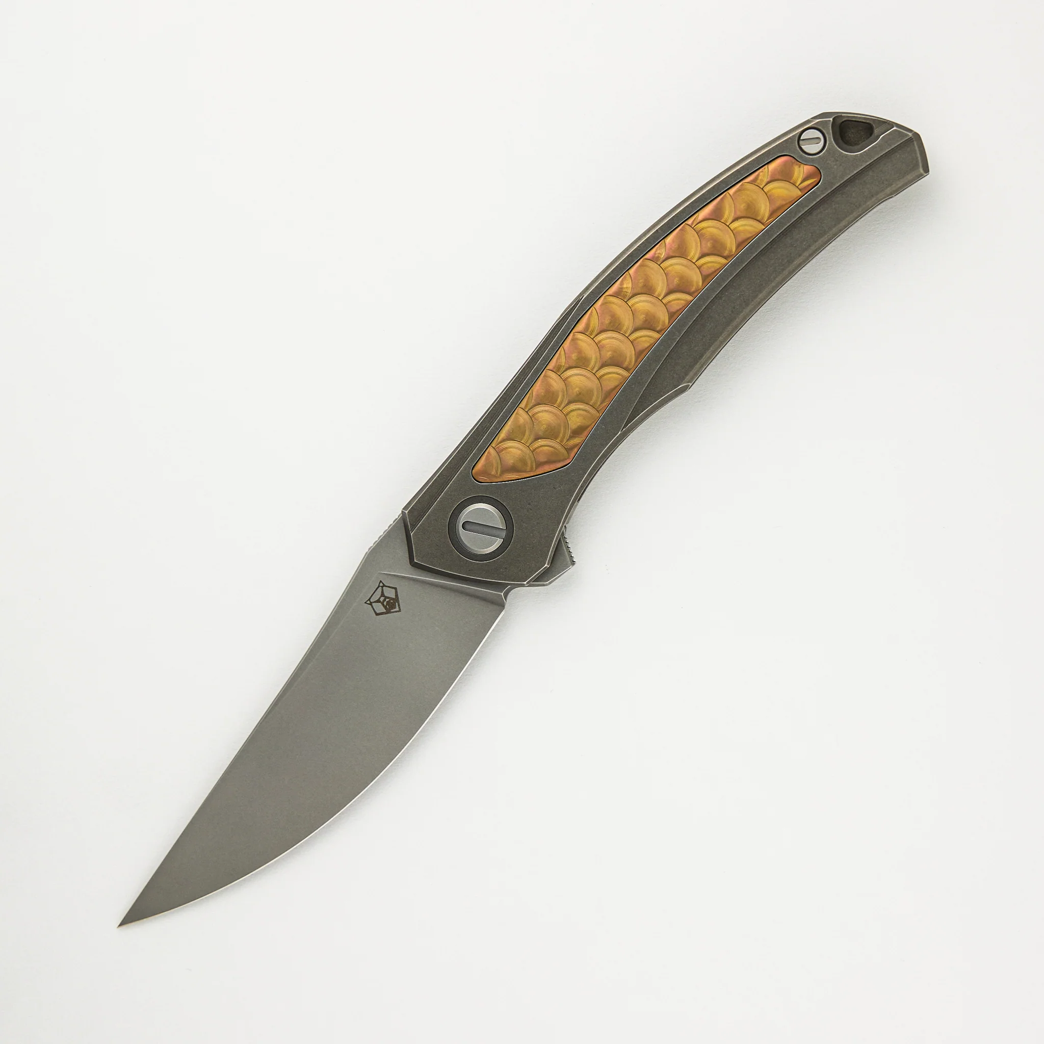 Shirogorov Knives / John Barker Quantum Dragon "Rose Gold" – Cromax PM Blade – MRBS - Completed - Image 2