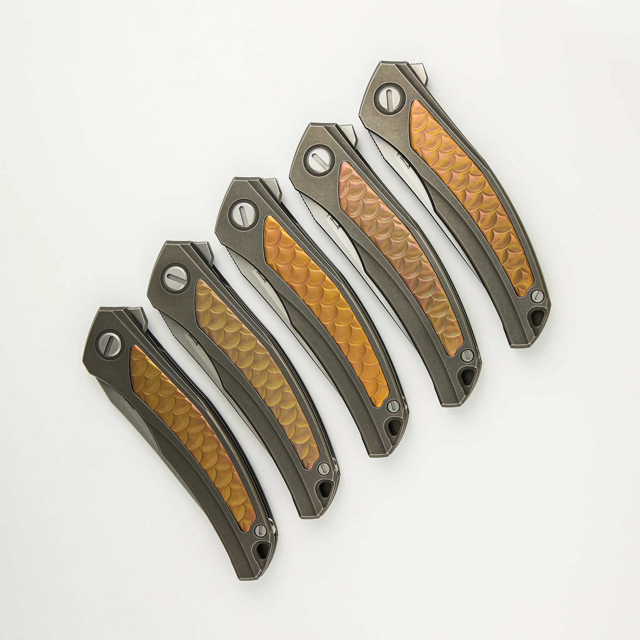 Shirogorov Knives / John Barker Quantum Dragon "Rose Gold" – Cromax PM Blade – MRBS - Completed - Image 9