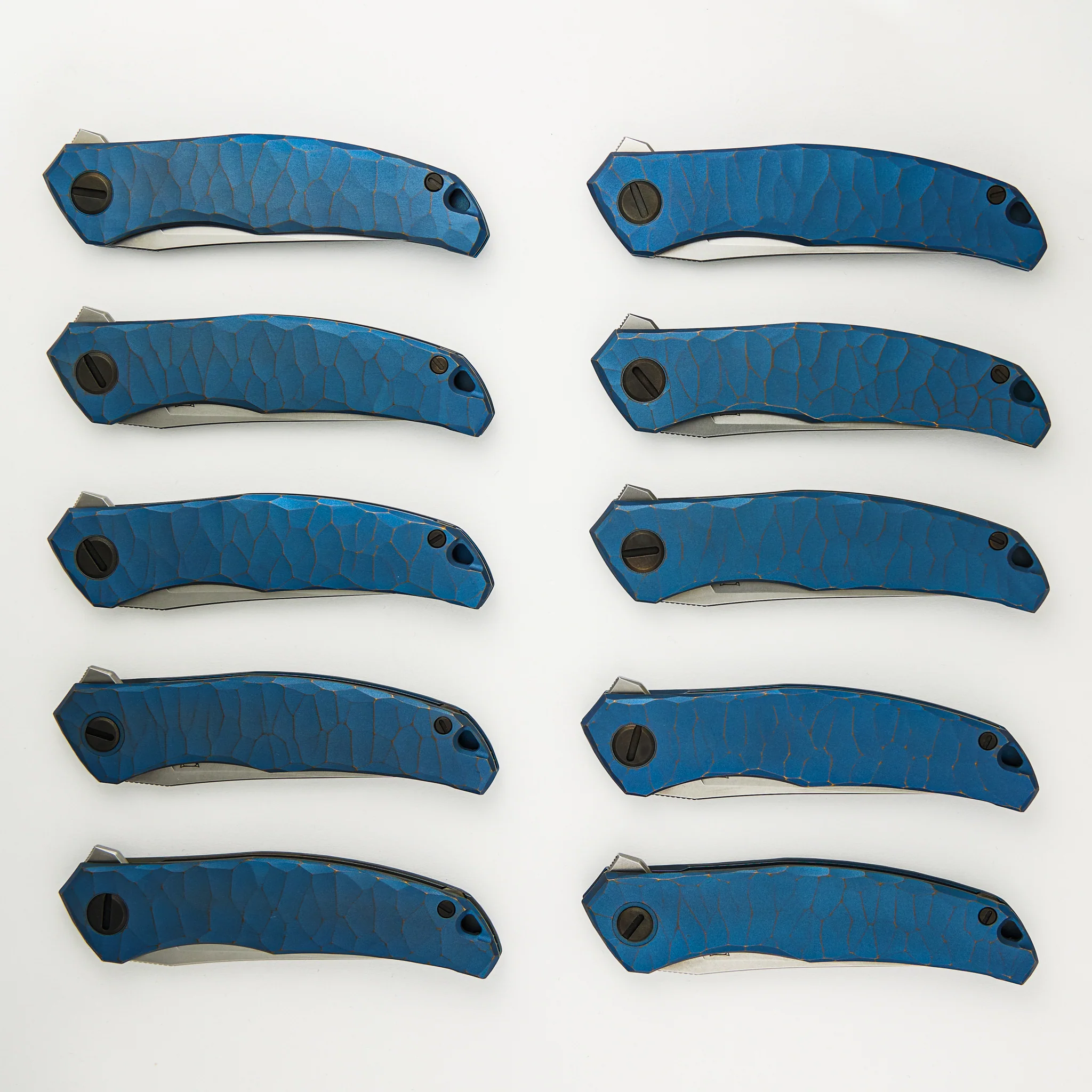 Shirogorov Knives / Rip Knives Quantum “Blue Machine” – Cromax PM Blade – MRBS - Completed - Image 11