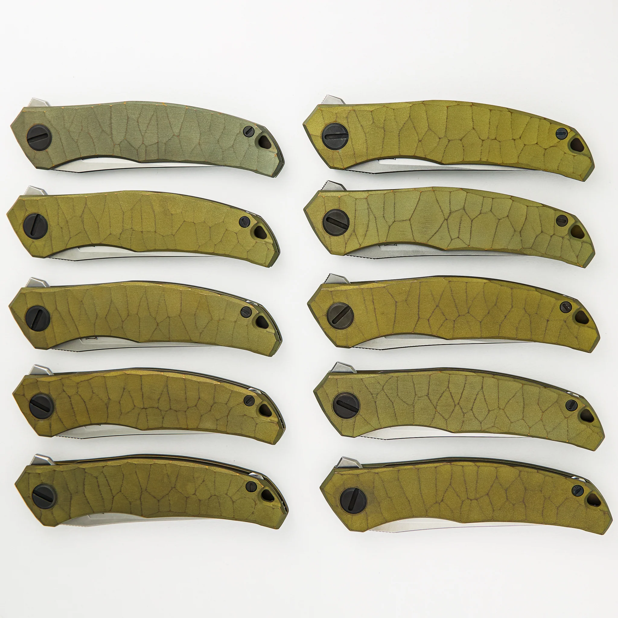 Shirogorov Knives / Rip Knives Quantum “Green Machine” – Cromax PM Blade – MRBS - Completed - Image 11