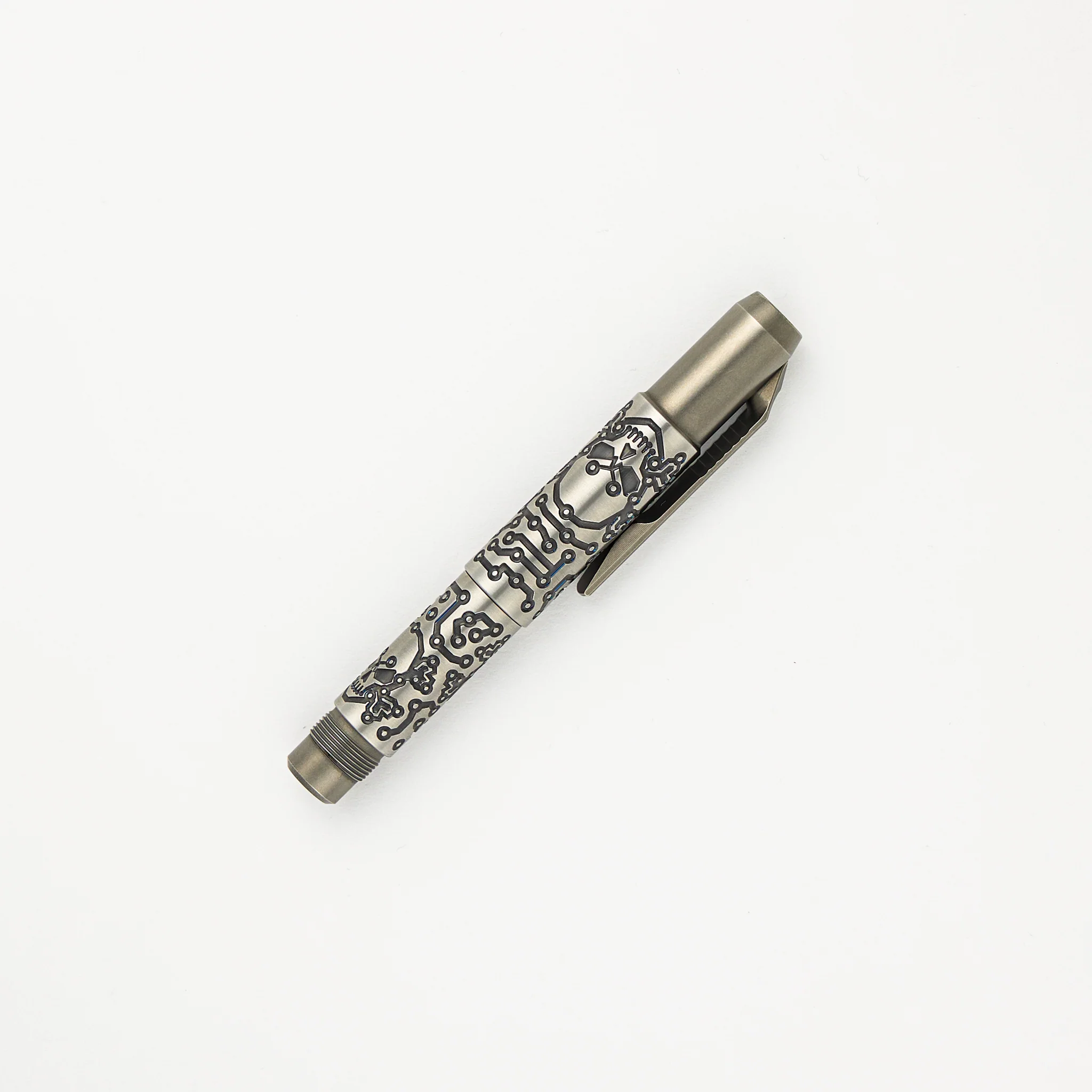 Shirogorov Knives / Ti2 Design Titanium Tool Pen - "Tech Pirate" Engraved - Completed - Image 2
