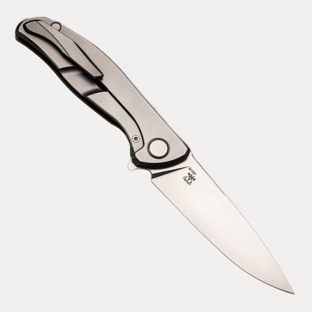 SHIROGOROV KNIVES - WR BLADEWORKS "HYDRONIAN" F95 FLIPPER - M390 BLADE - TITANIUM HANDLE - MRBS - Image 2
