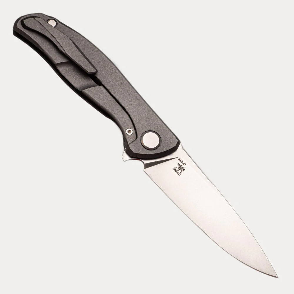SHIROGOROV KNIVES - WR BLADEWORKS "HYDRONIAN" F95 FLIPPER - M390 BLADE - TITANIUM HANDLE - MRBS - Image 2