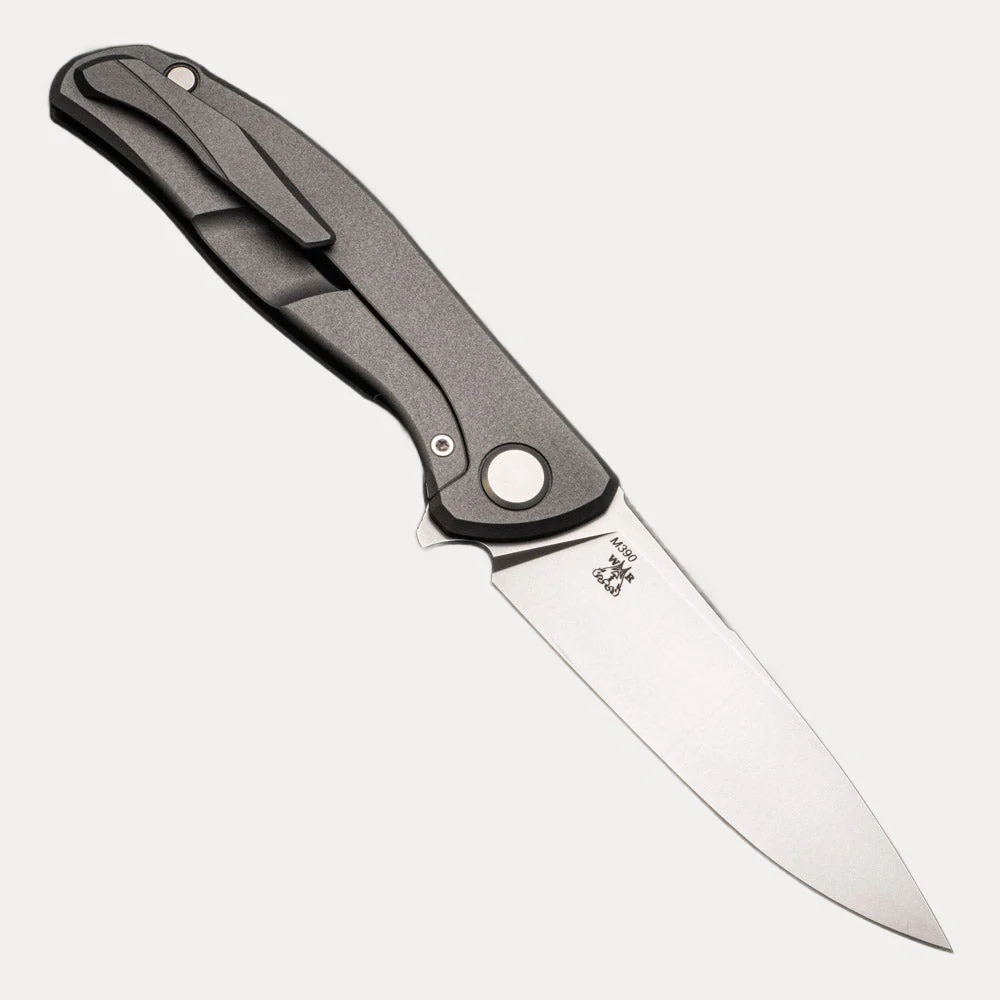 SHIROGOROV KNIVES - WR BLADEWORKS "HYDRONIAN" F95 FLIPPER - M390 BLADE - TITANIUM HANDLE - MRBS - Image 2