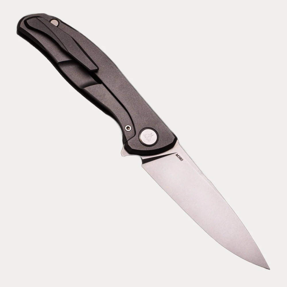 SHIROGOROV KNIVES - WR BLADEWORKS “HYDRONIAN” F95 FLIPPER – M390 BLADE – TITANIUM HANDLE – MRBS - Image 2