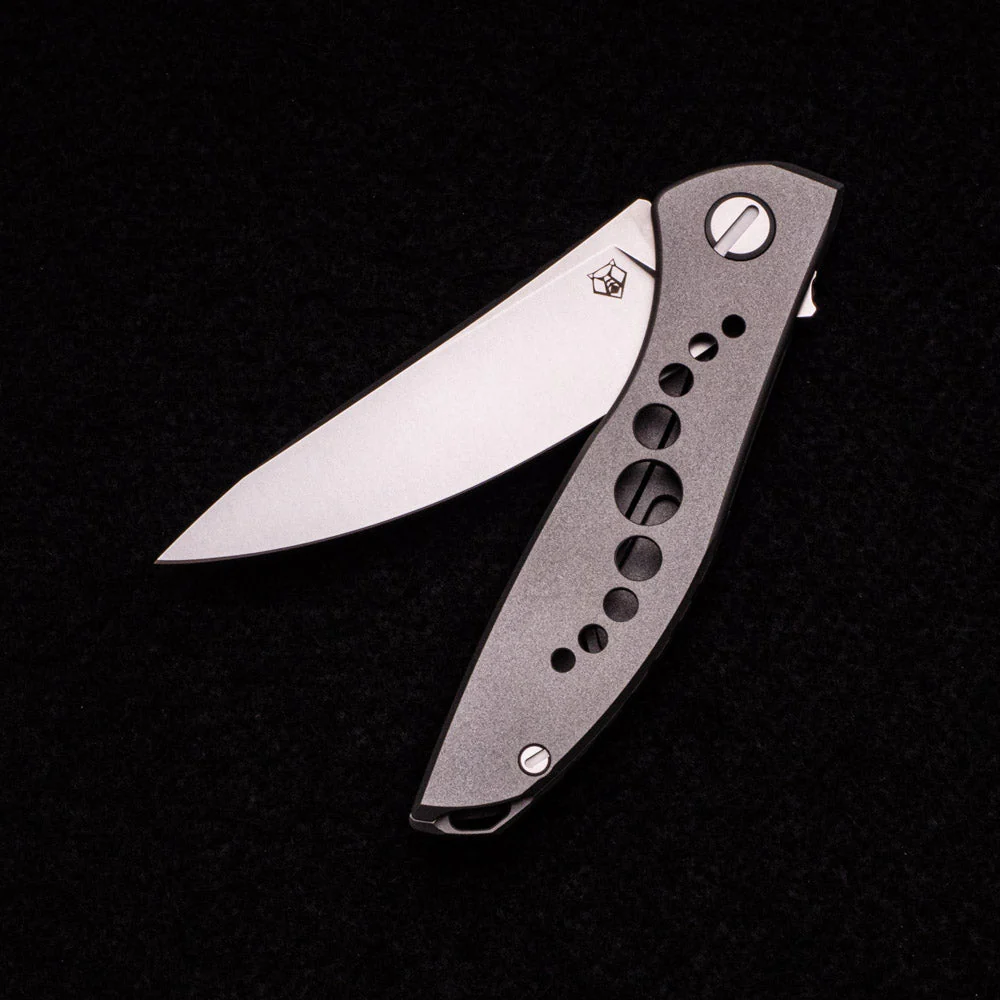 SHIROGOROV KNIVES - WR BLADEWORKS “HYDRONIAN” NEON – M390 BLADE – TITANIUM HANDLE – MRBS - Image 3