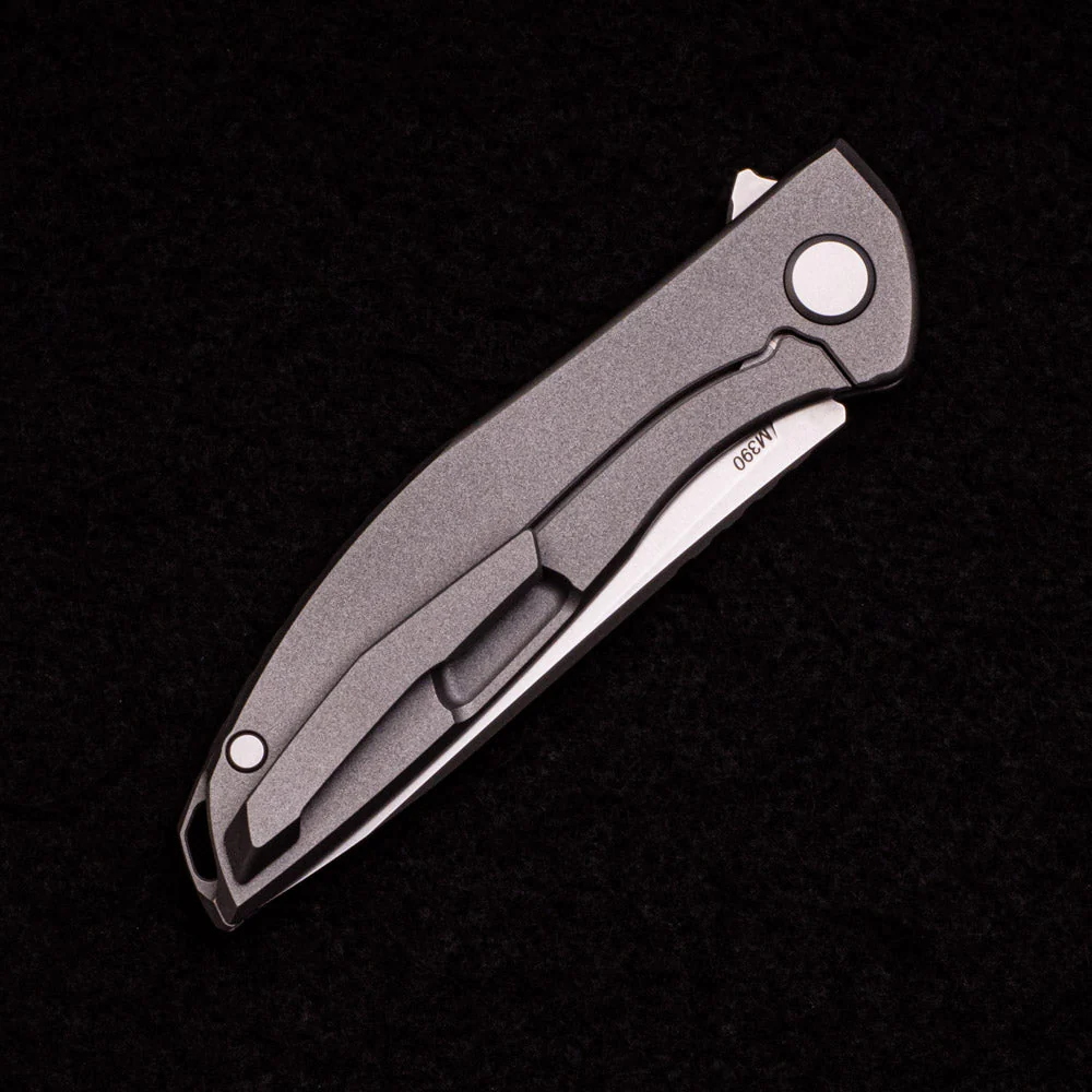 SHIROGOROV KNIVES - WR BLADEWORKS “HYDRONIAN” NEON – M390 BLADE – TITANIUM HANDLE – MRBS - Image 5