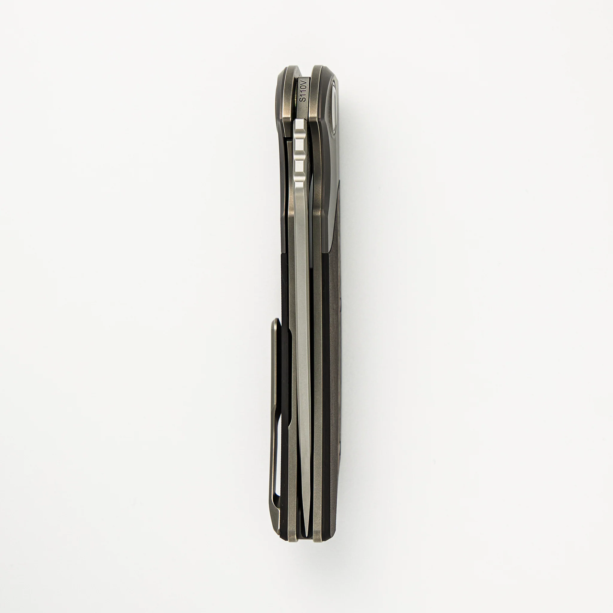 "Limited Edition" RQ36 β Titanium/Lava & Ash CarboTi Handle β S110V Blade β SRRBS (RJ Martin Design) - Image 5
