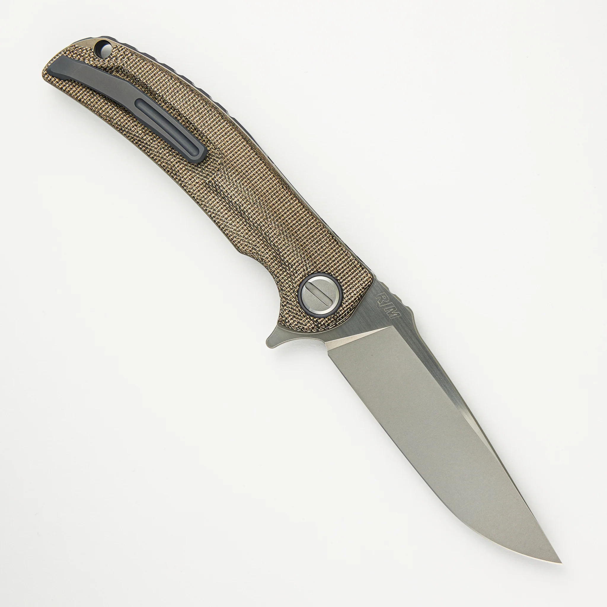 "Limited Edition" Soft Overkill - M398 Blade - Green Canvas Micarta Handle - RBS (RJ Martin Design) - Image 2