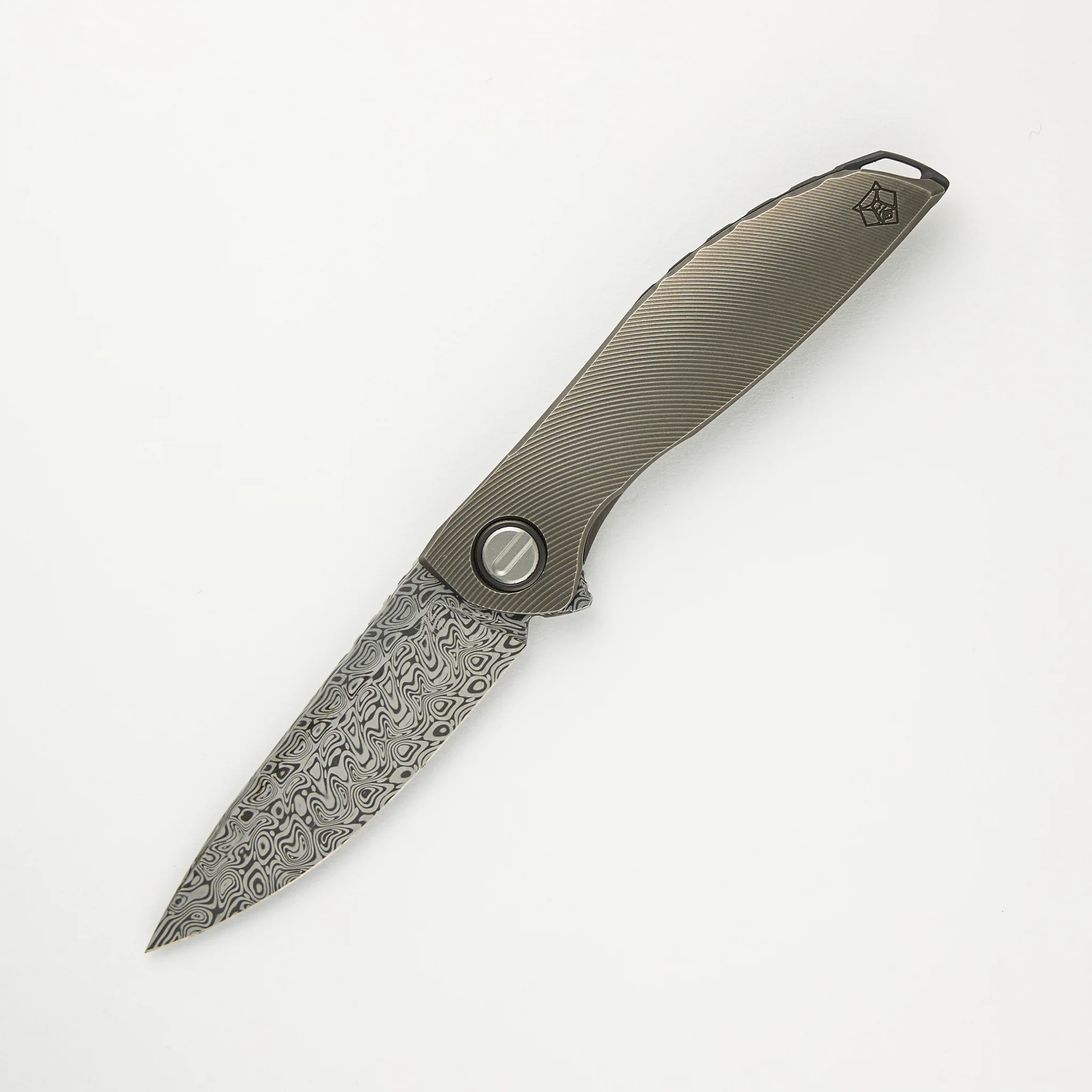 NeOn Custom Division - Titanium Handle - Damasteel Blade - RBS