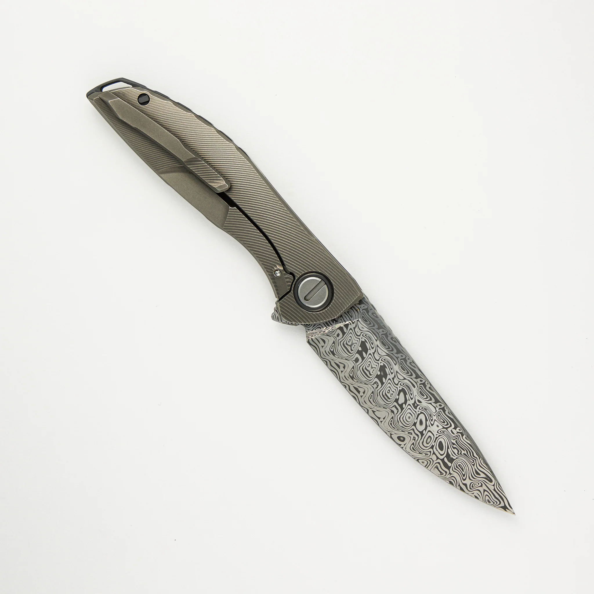 NeOn Custom Division - Titanium Handle - Damasteel Blade - RBS - Image 2