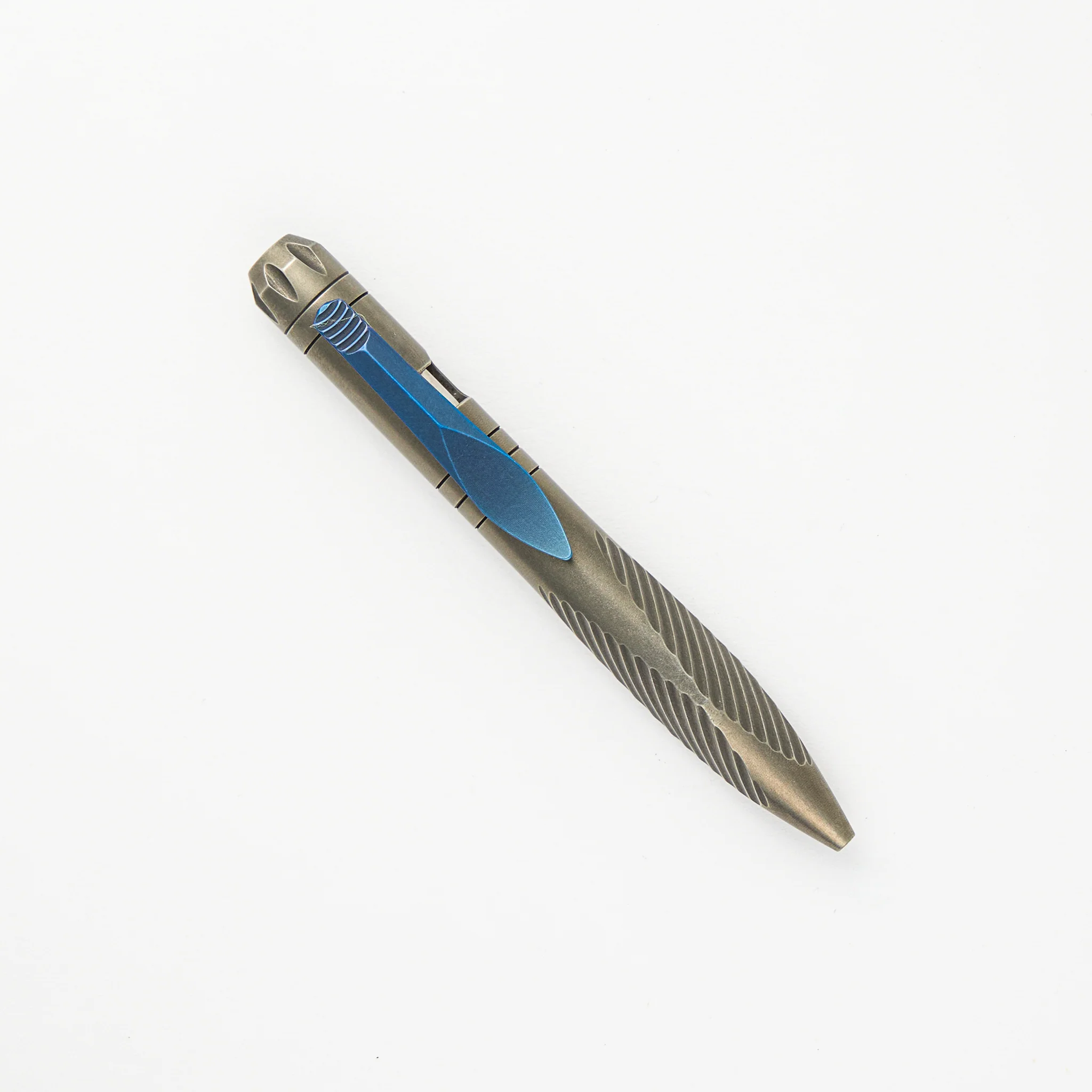 Titanium Clip-Action Tool Pen โ Stonewashed (Sinkevich Design) - Image 2