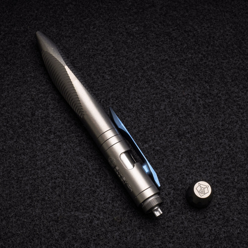 Titanium Clip-Action Tool Pen – Stonewashed (Sinkevich Design) - Image 5