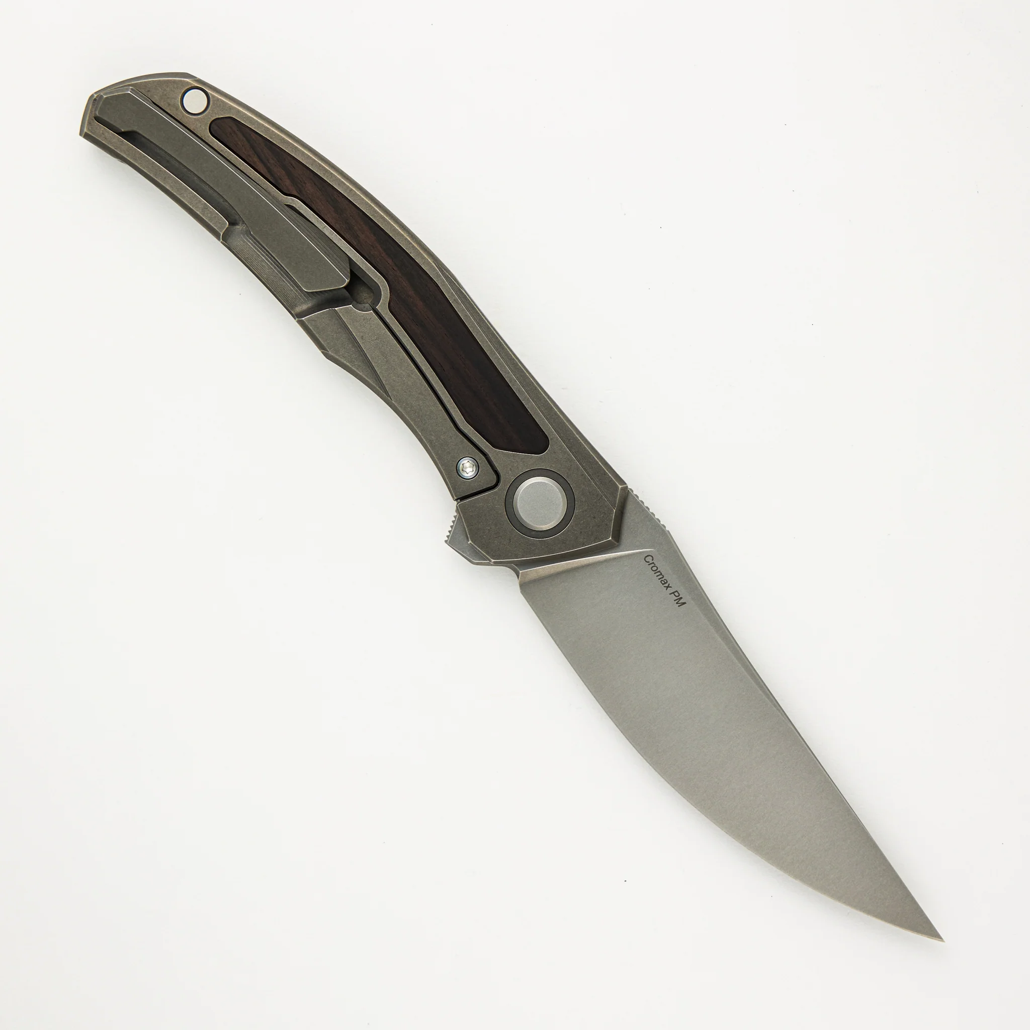 Ursus Quantum - Cromax PM Blade - Titanium Handle - African Blackwood Inlay - MRBS - Image 65