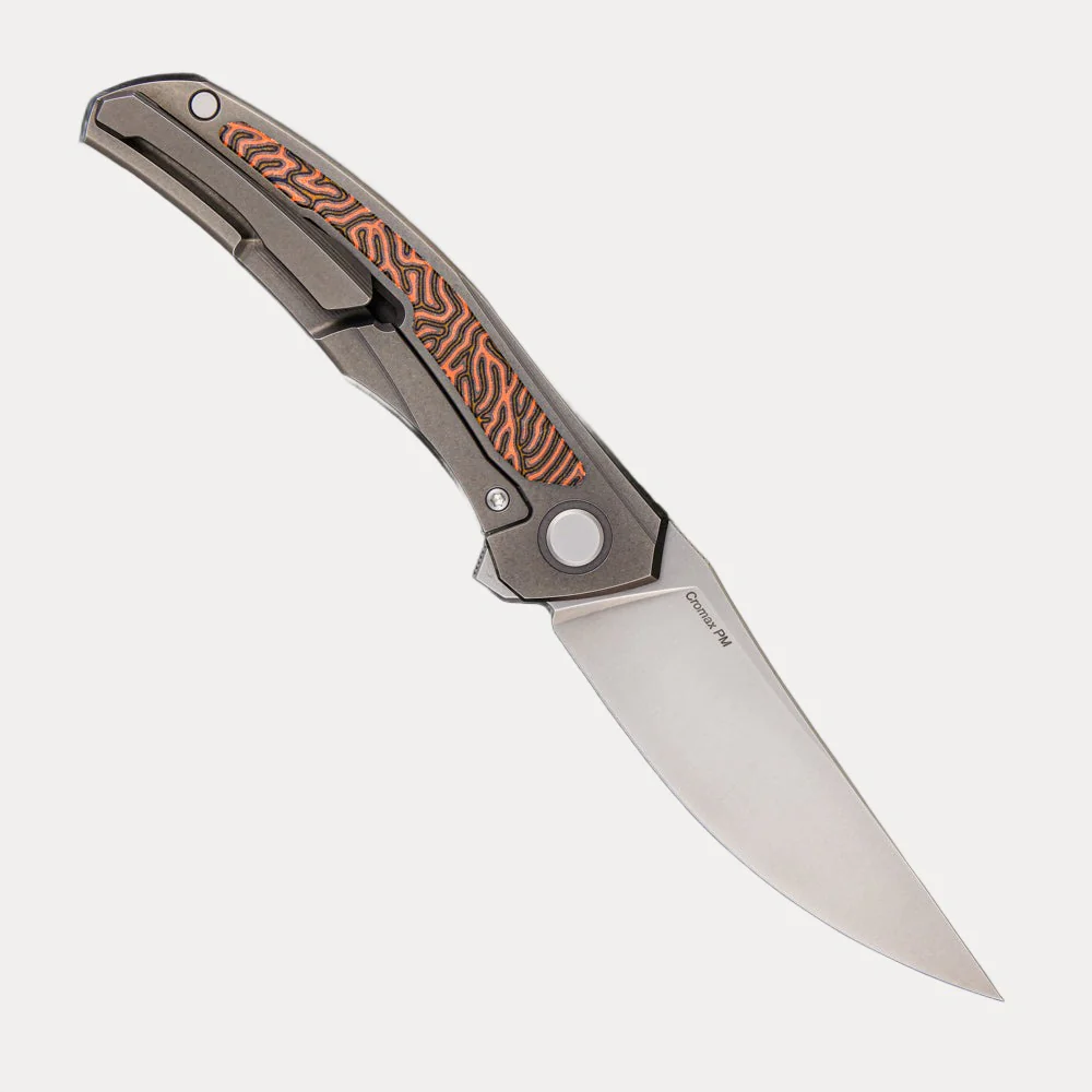 SHIROGOROV URSUS QUANTUM – KC EDITION – CROMAX PM BLADE – TITANIUM HANDLE – MICARTA INLAY – SRBS - Image 2