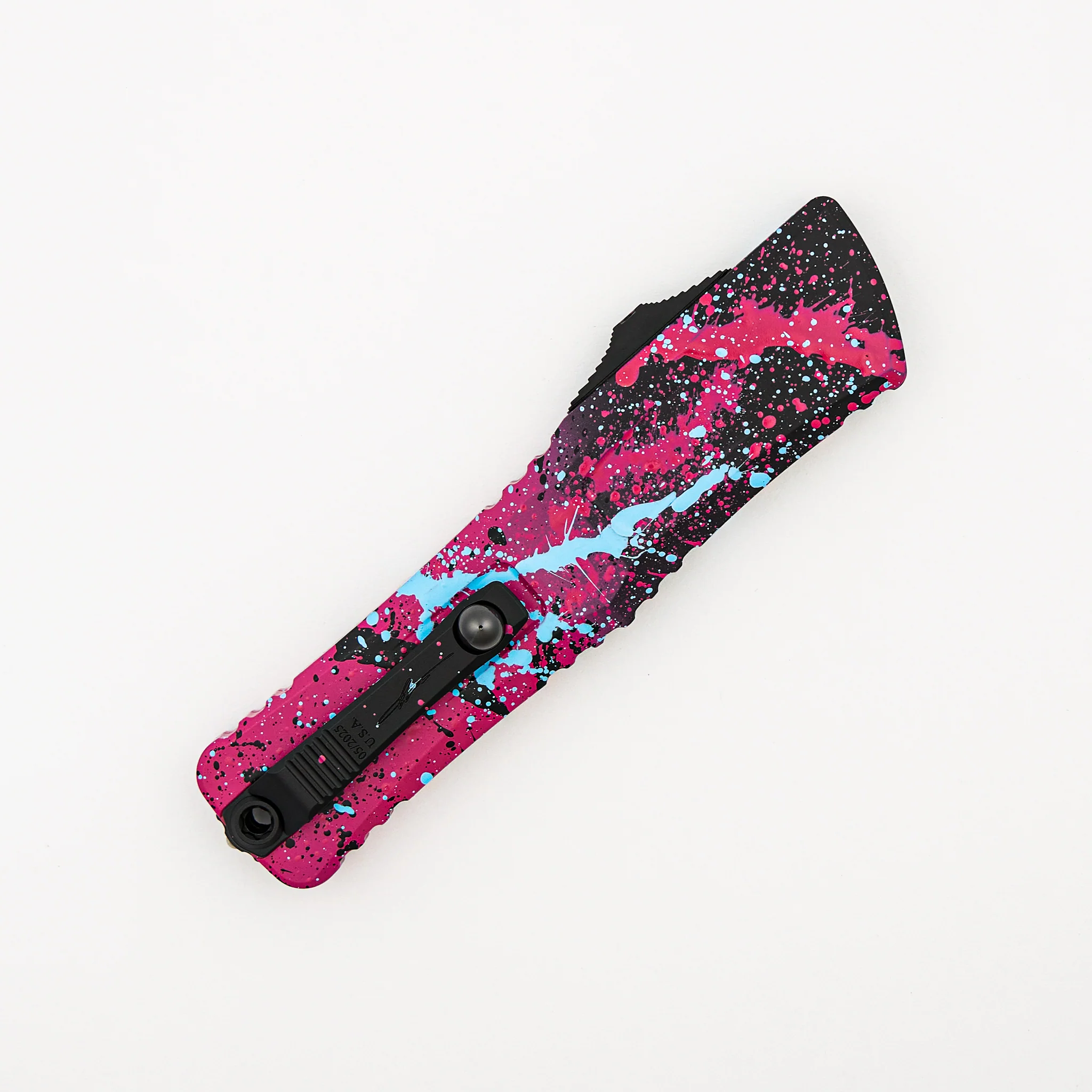 "Signature Series" Combat Troodon D/E Gen III Black/Pink Light Blue Splatter Standard 1142-1 BKPK LBSPLS - Image 4