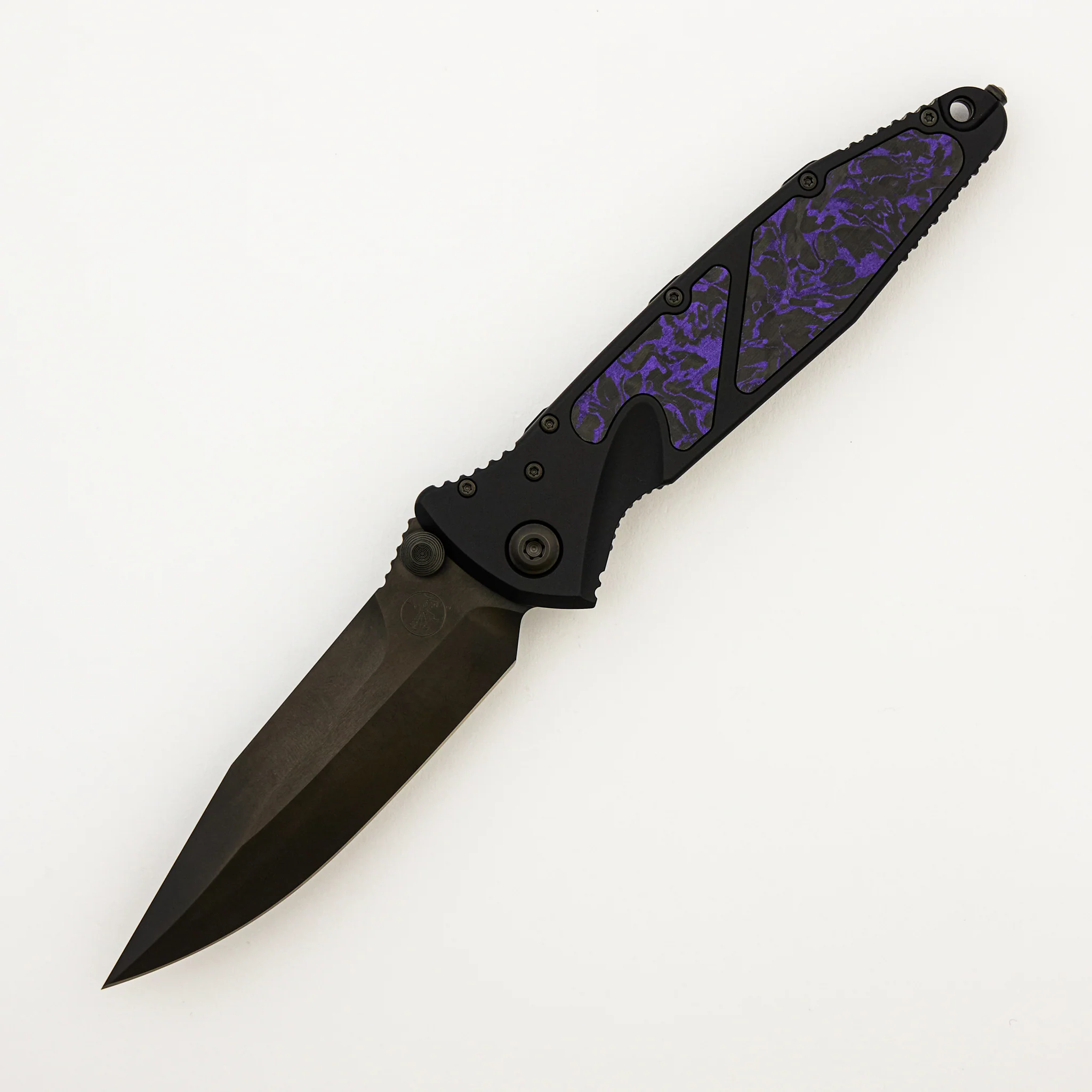"Signature Series" Socom Elite Spear Point Purple Carbon Fiber Inlay DLC Standard S/N 026/110 160-1 DLCTCFPUISS