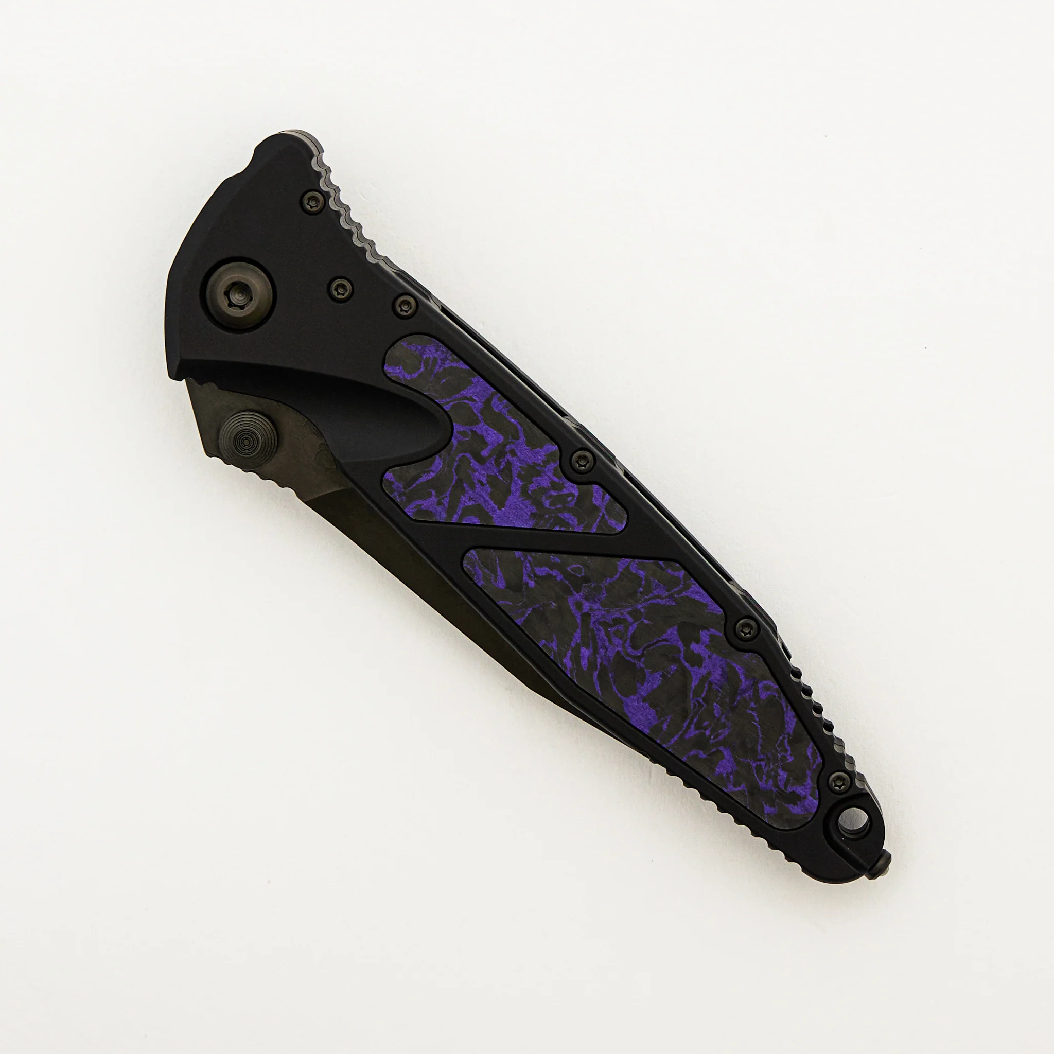 "Signature Series" Socom Elite Spear Point Purple Carbon Fiber Inlay DLC Standard S/N 026/110 160-1 DLCTCFPUISS - Image 3