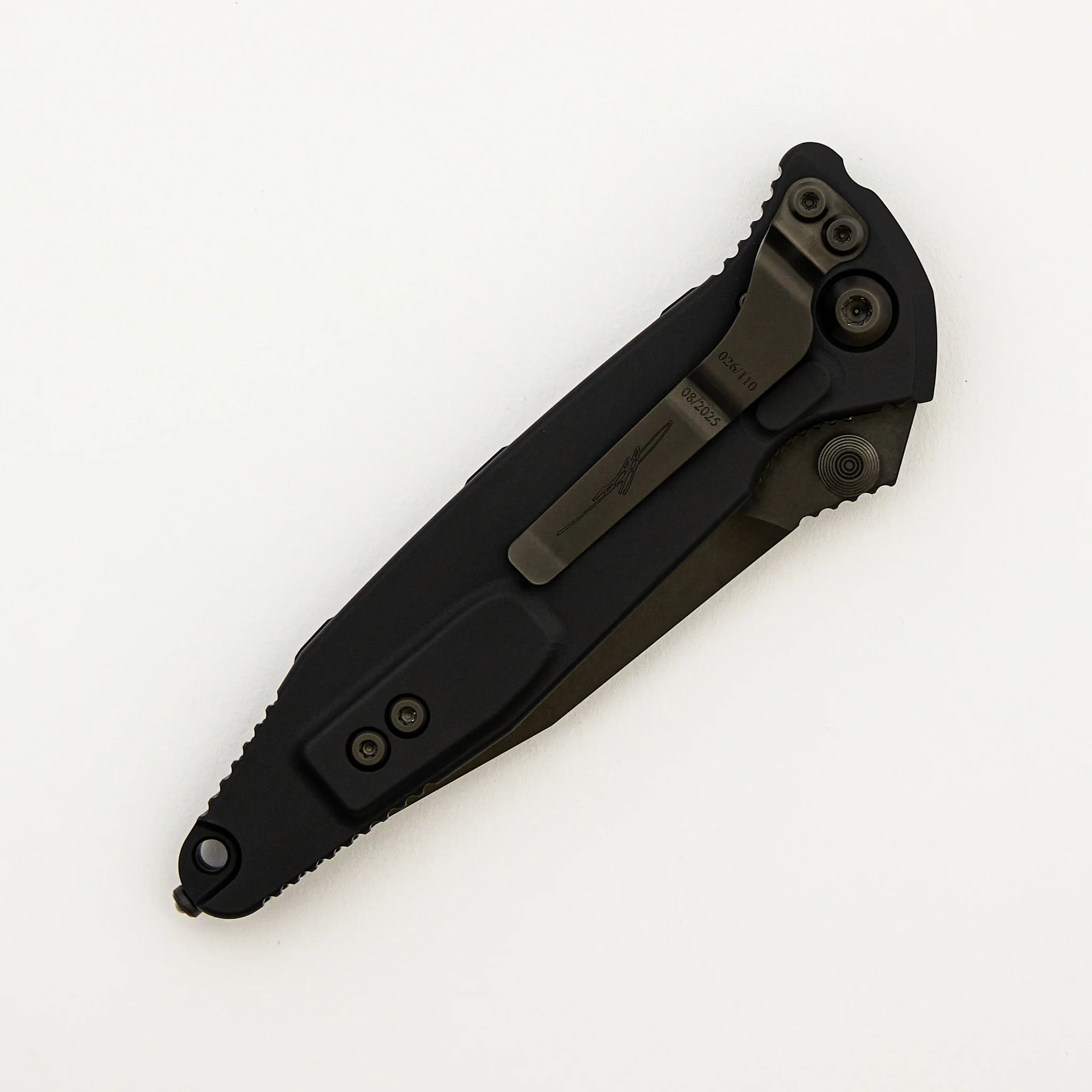 "Signature Series" Socom Elite Spear Point Purple Carbon Fiber Inlay DLC Standard S/N 026/110 160-1 DLCTCFPUISS - Image 4