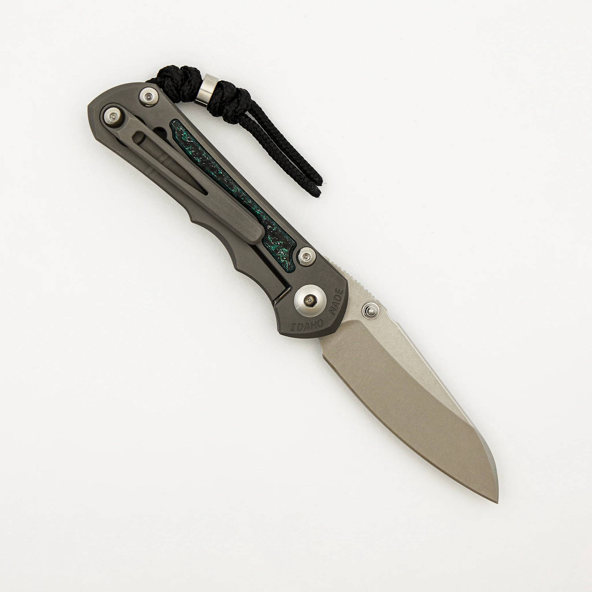 Small Inkosi - Teal Magnetic CarboTi Inlay - Insingo CPM MagnaCut Blade - MIM Clip - 2025 R1 Invitational - Image 2