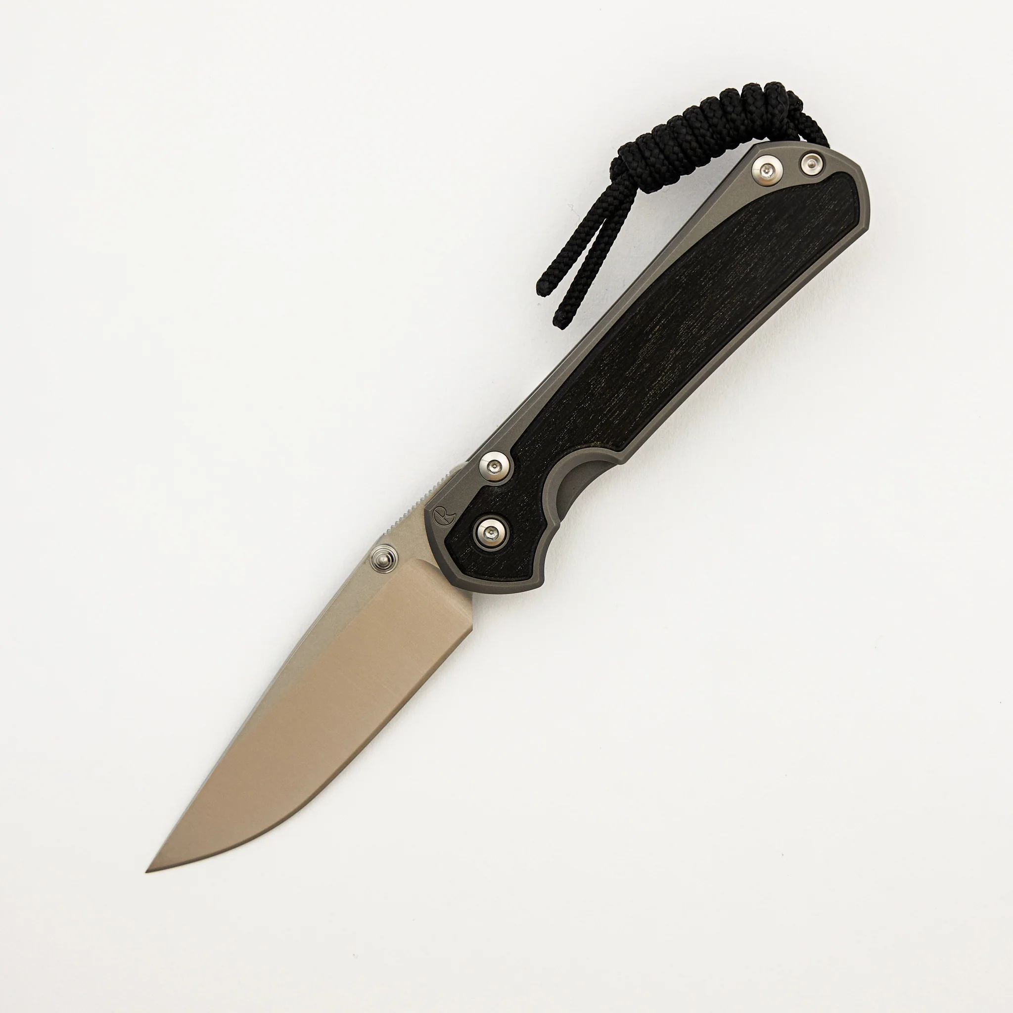 Small Sebenza 31 - Bog Oak Inlay - Drop Point Polished CPM MagnaCut Blade - Silver Double Thumb Lugs - Image 29