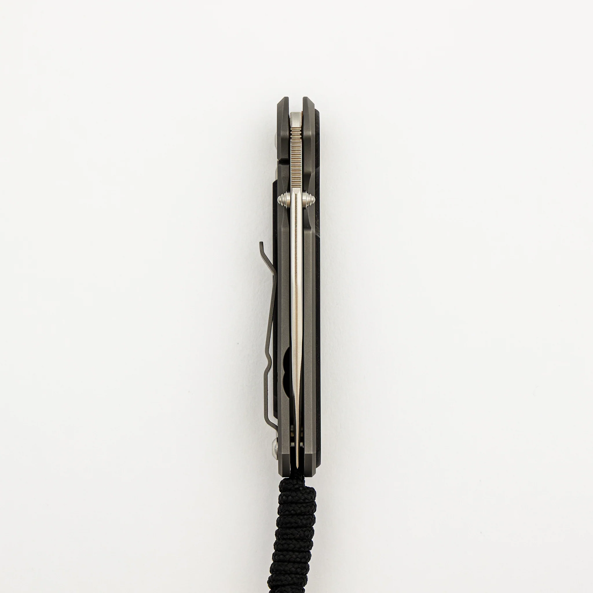 Small Sebenza 31 - Bog Oak Inlay - Drop Point Polished CPM MagnaCut Blade - Silver Double Thumb Lugs - Image 33