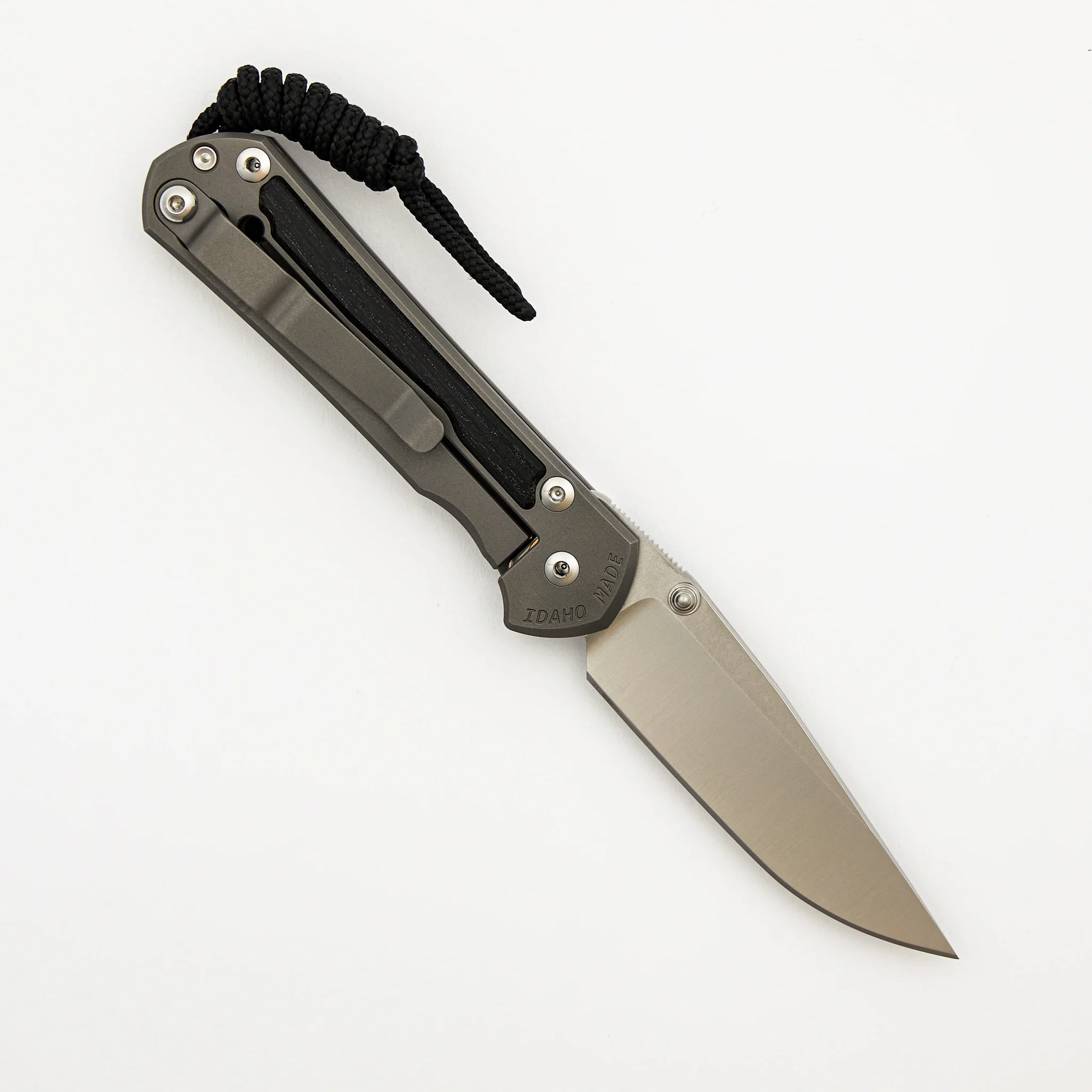 Small Sebenza 31 - Bog Oak Inlay - Drop Point Polished CPM MagnaCut Blade - Silver Double Thumb Lugs - Image 37