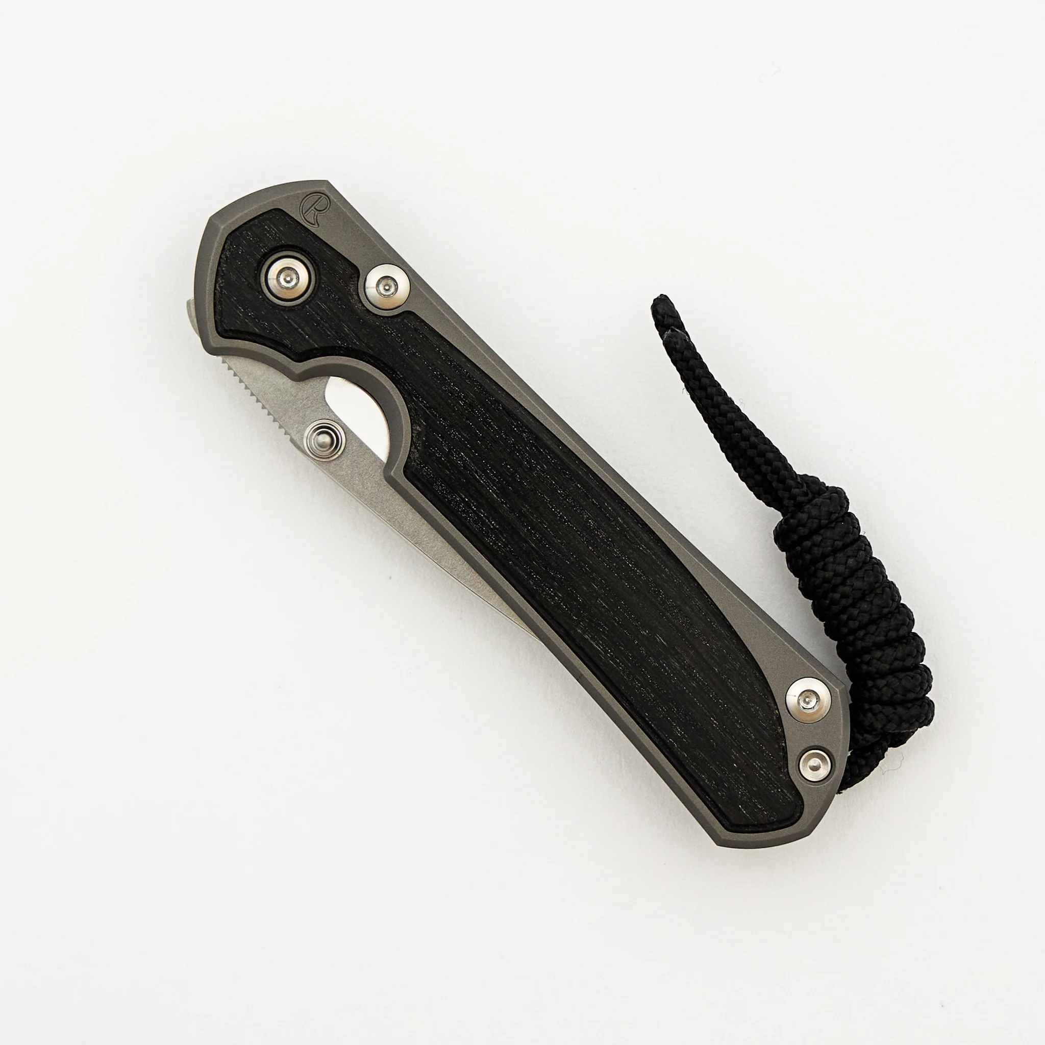 Small Sebenza 31 - Bog Oak Inlay - Drop Point Polished CPM MagnaCut Blade - Silver Double Thumb Lugs - Image 38