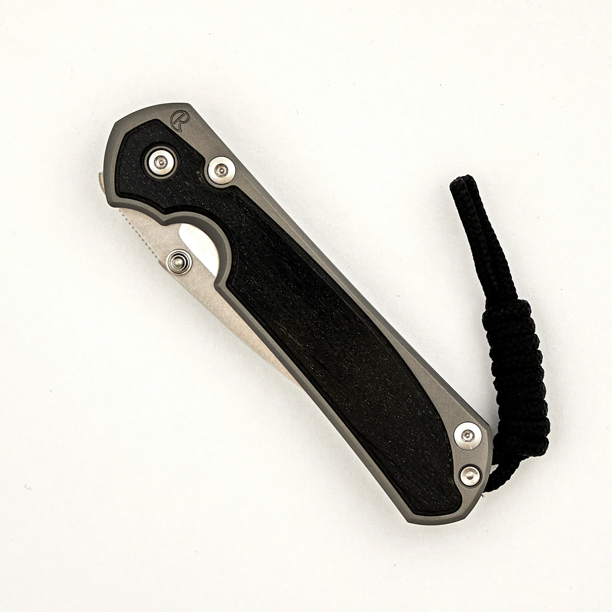 Small Sebenza 31 - Bog Oak Inlay - Drop Point Polished CPM MagnaCut Blade - Silver Double Thumb Lugs - Image 52