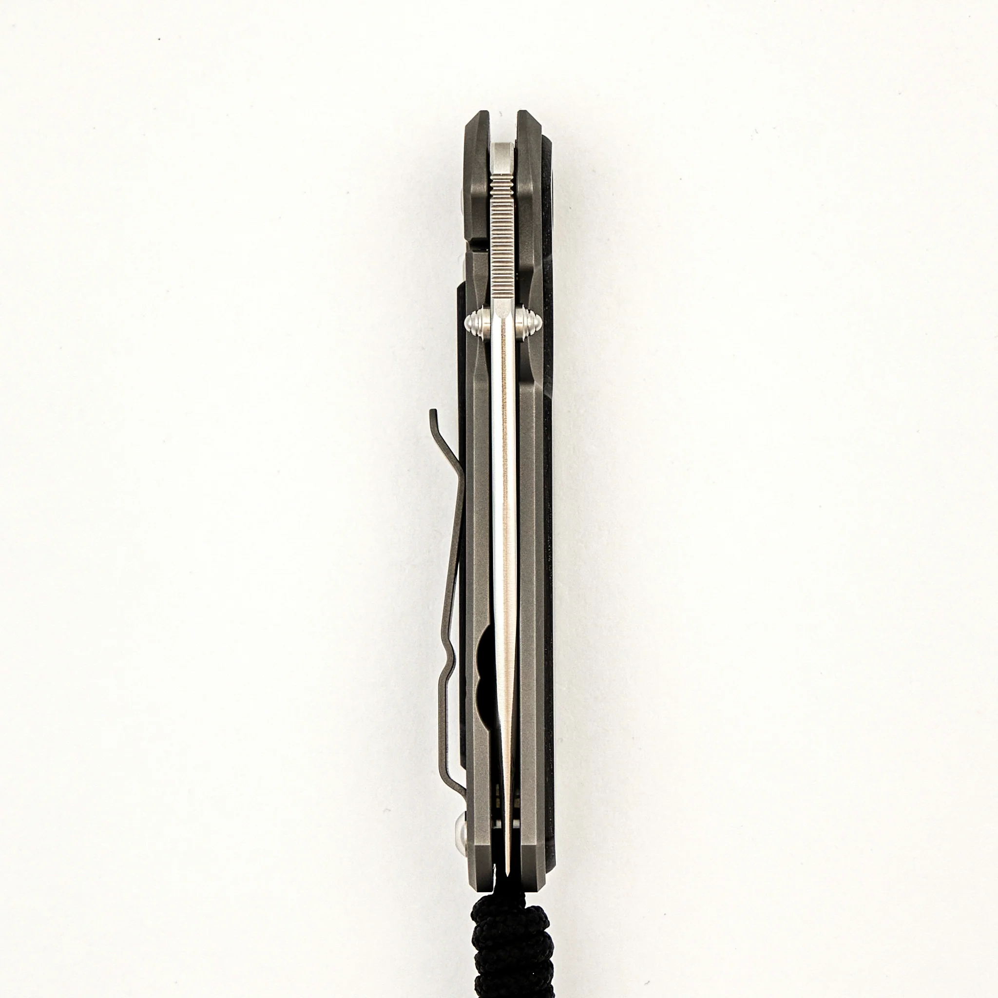 Small Sebenza 31 - Bog Oak Inlay - Drop Point Polished CPM MagnaCut Blade - Silver Double Thumb Lugs - Image 68